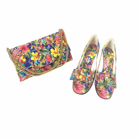 Mod Floral Heels