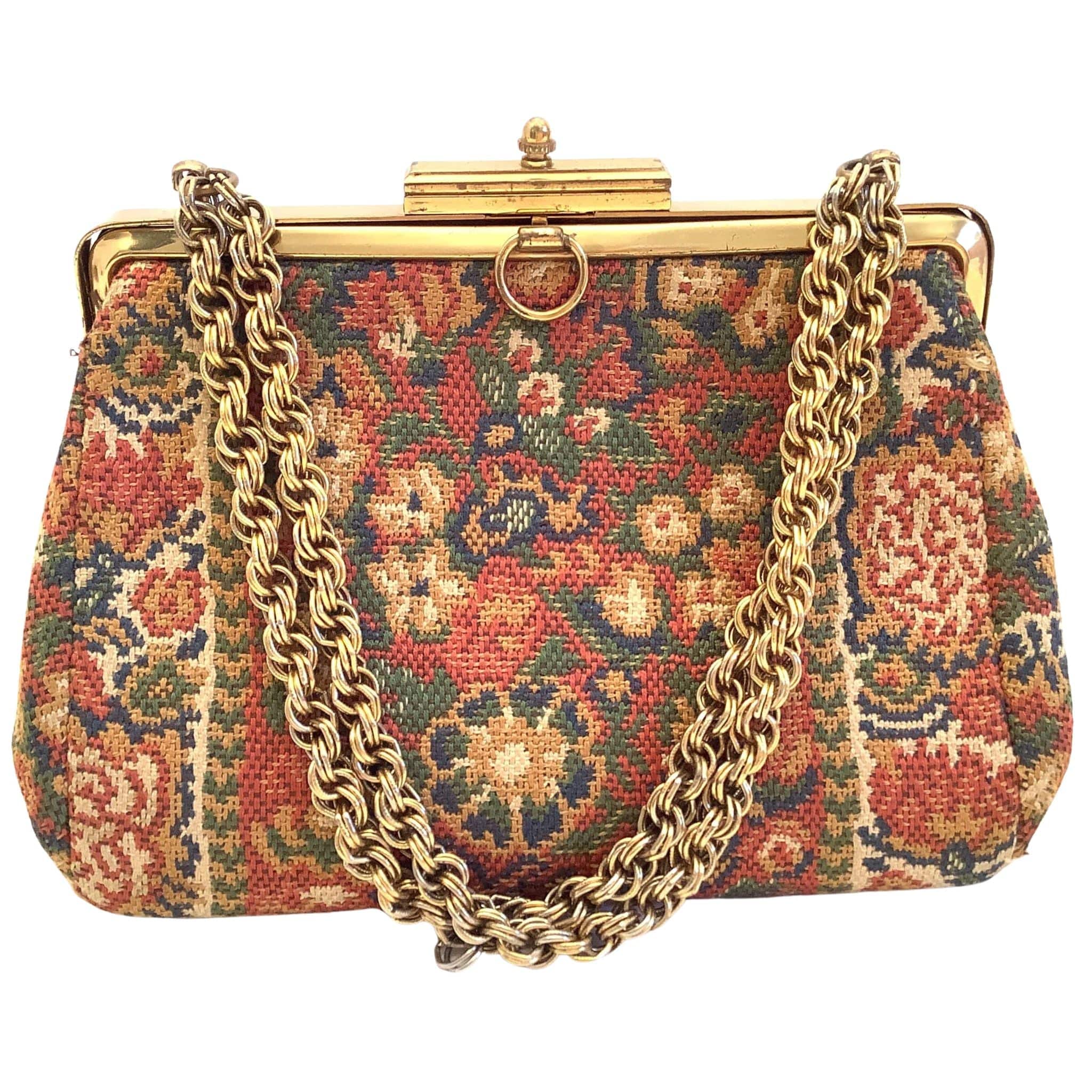 Morris Moskowitz Purse Jacobean-Style Tapestry '70s Handbag
