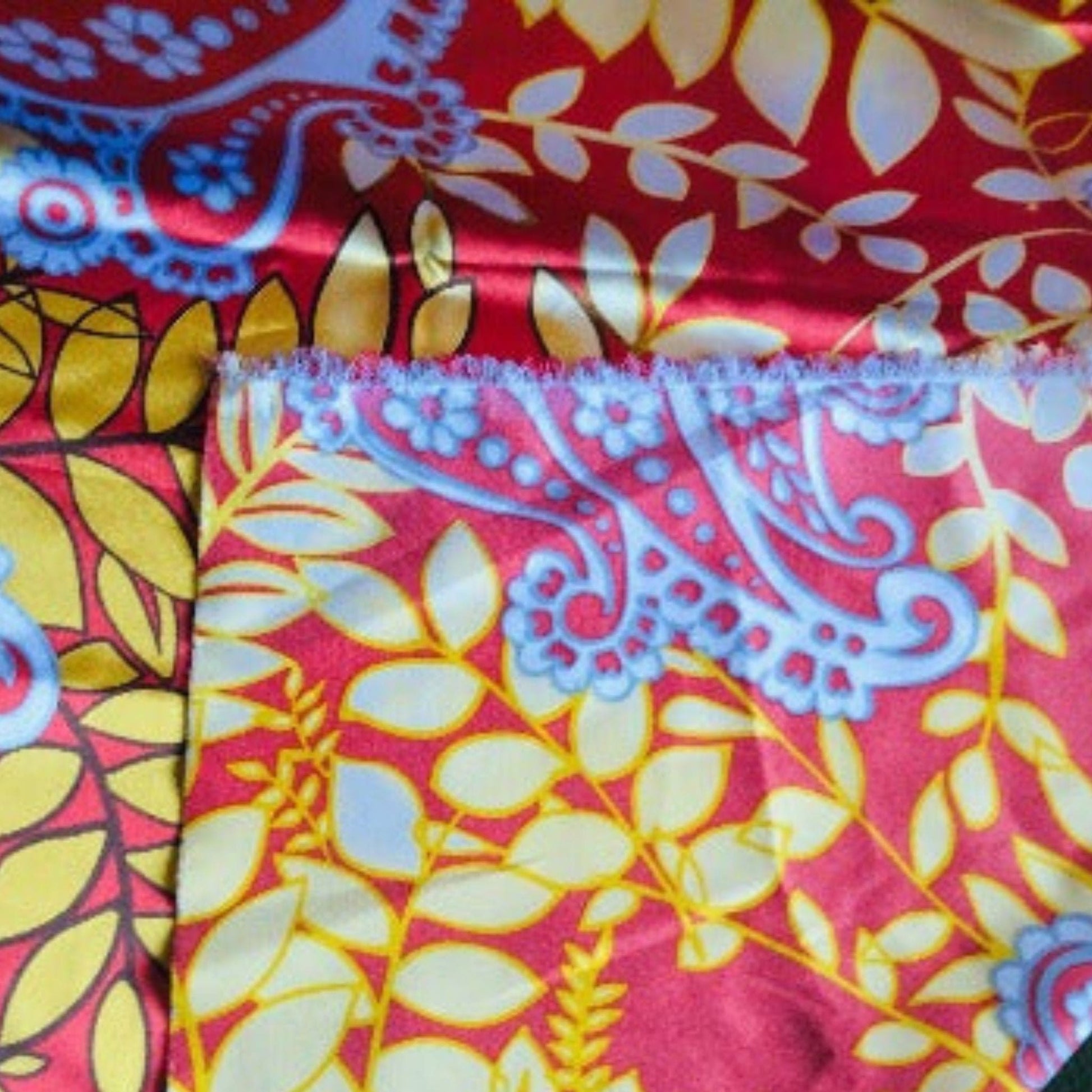 Multicolor Satin Fabric
