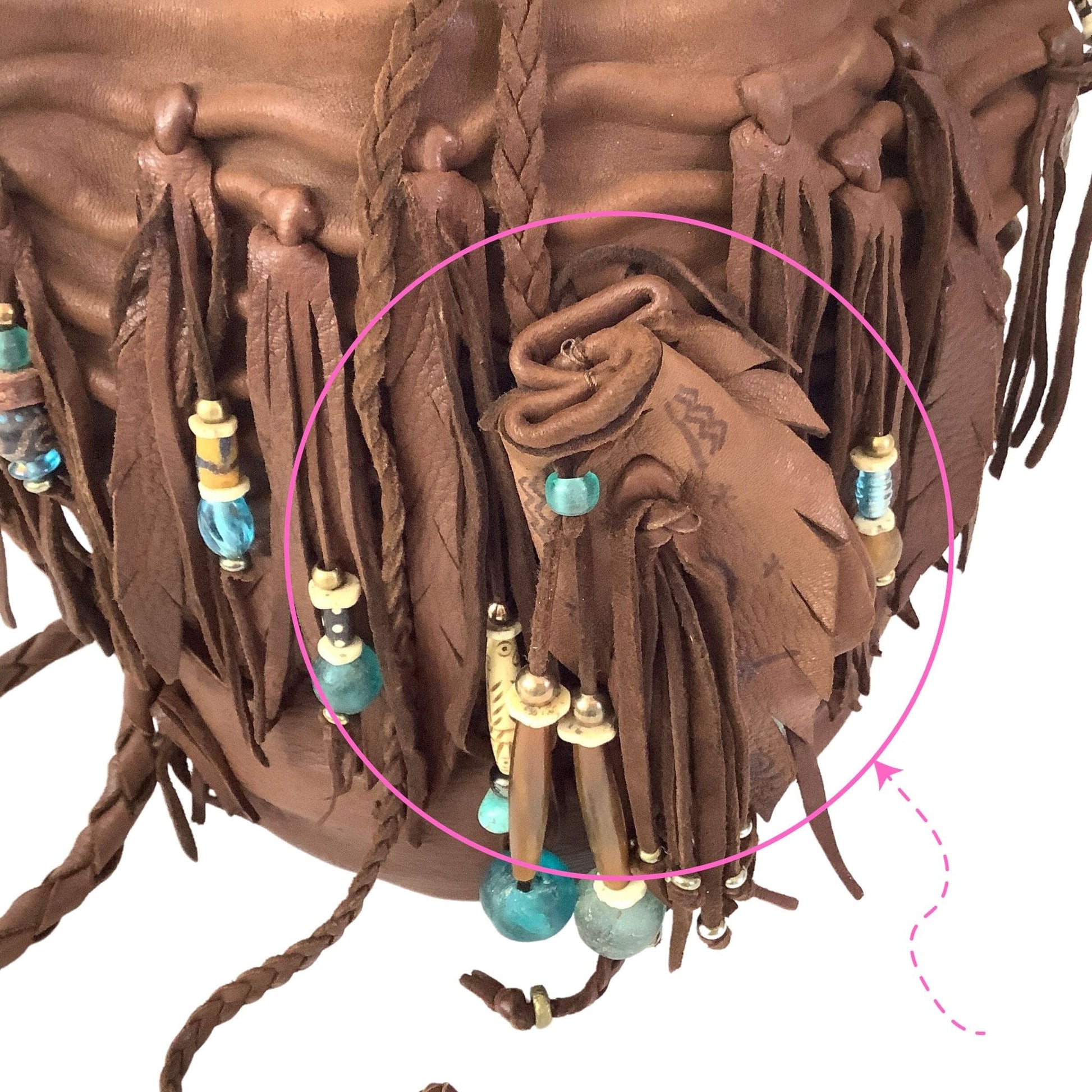 Native American Fringed Bag