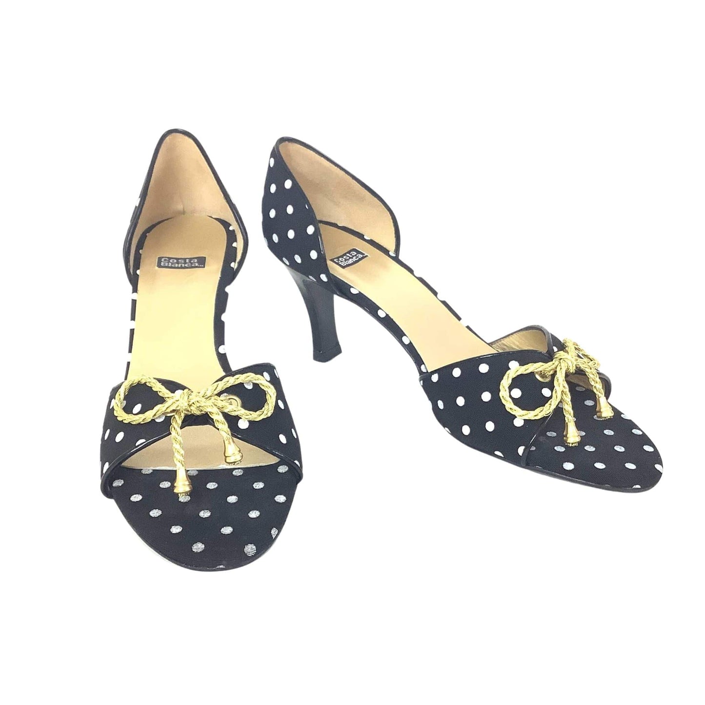 Nautical Polka Dot Heels