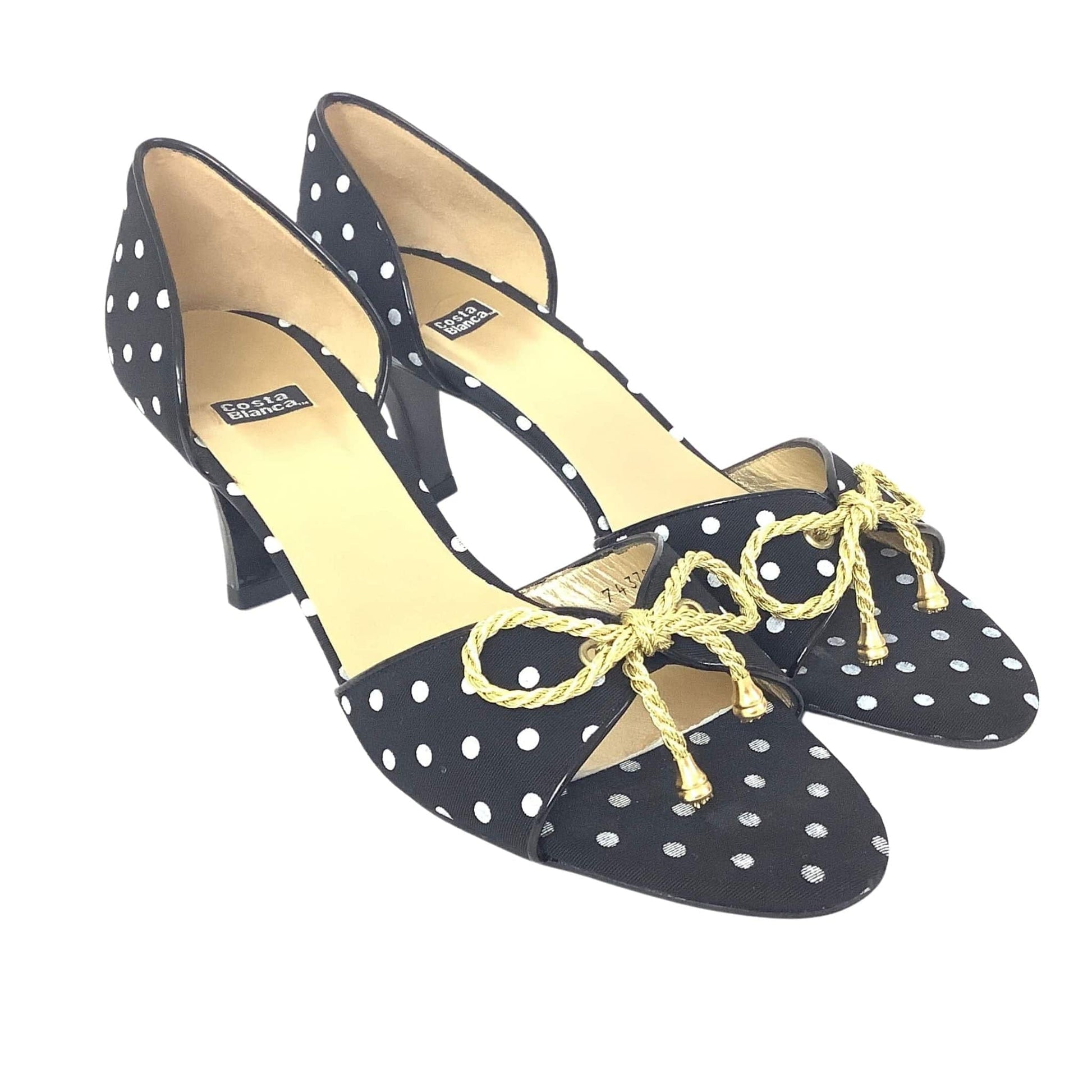 Nautical Polka Dot Heels