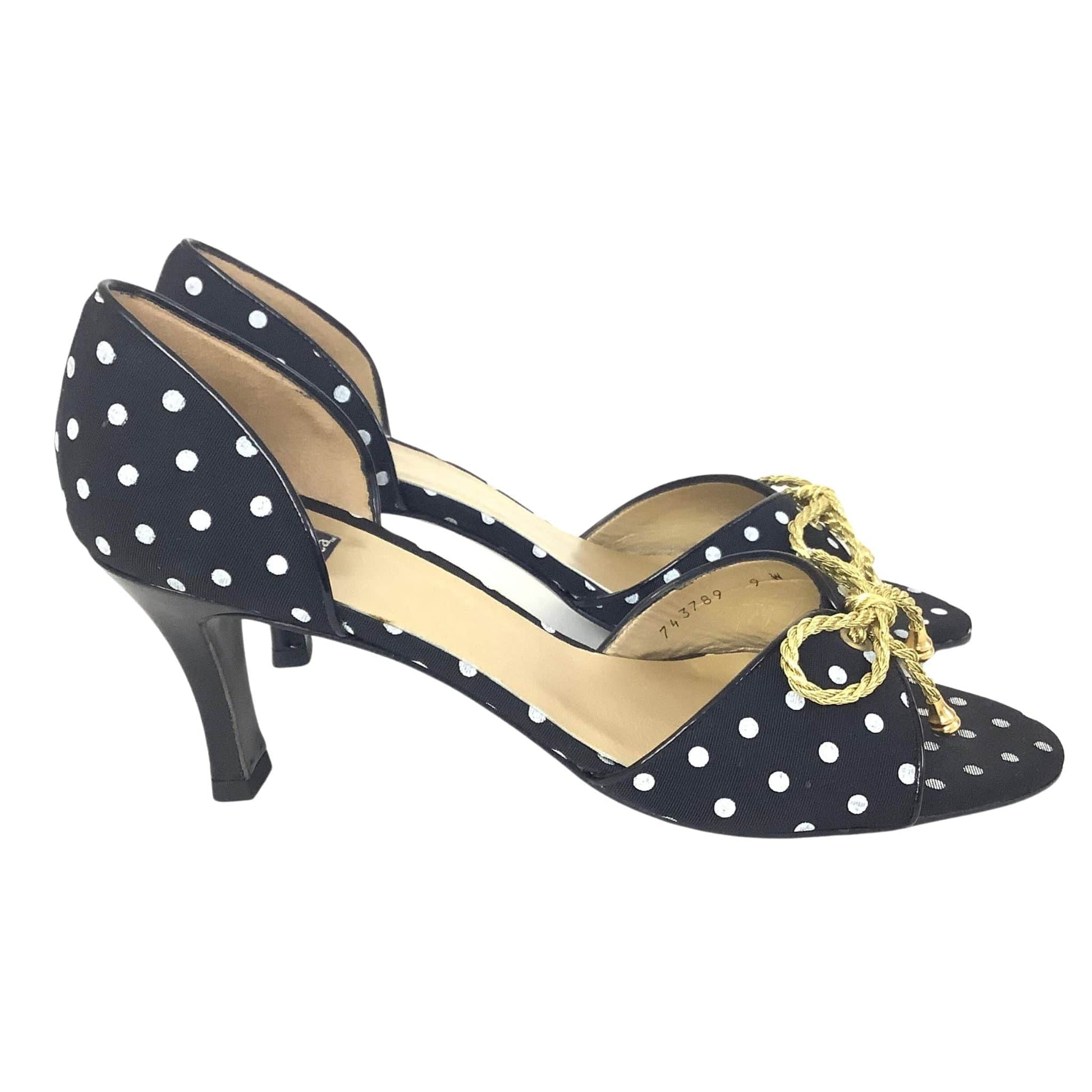 Nautical Polka Dot Heels