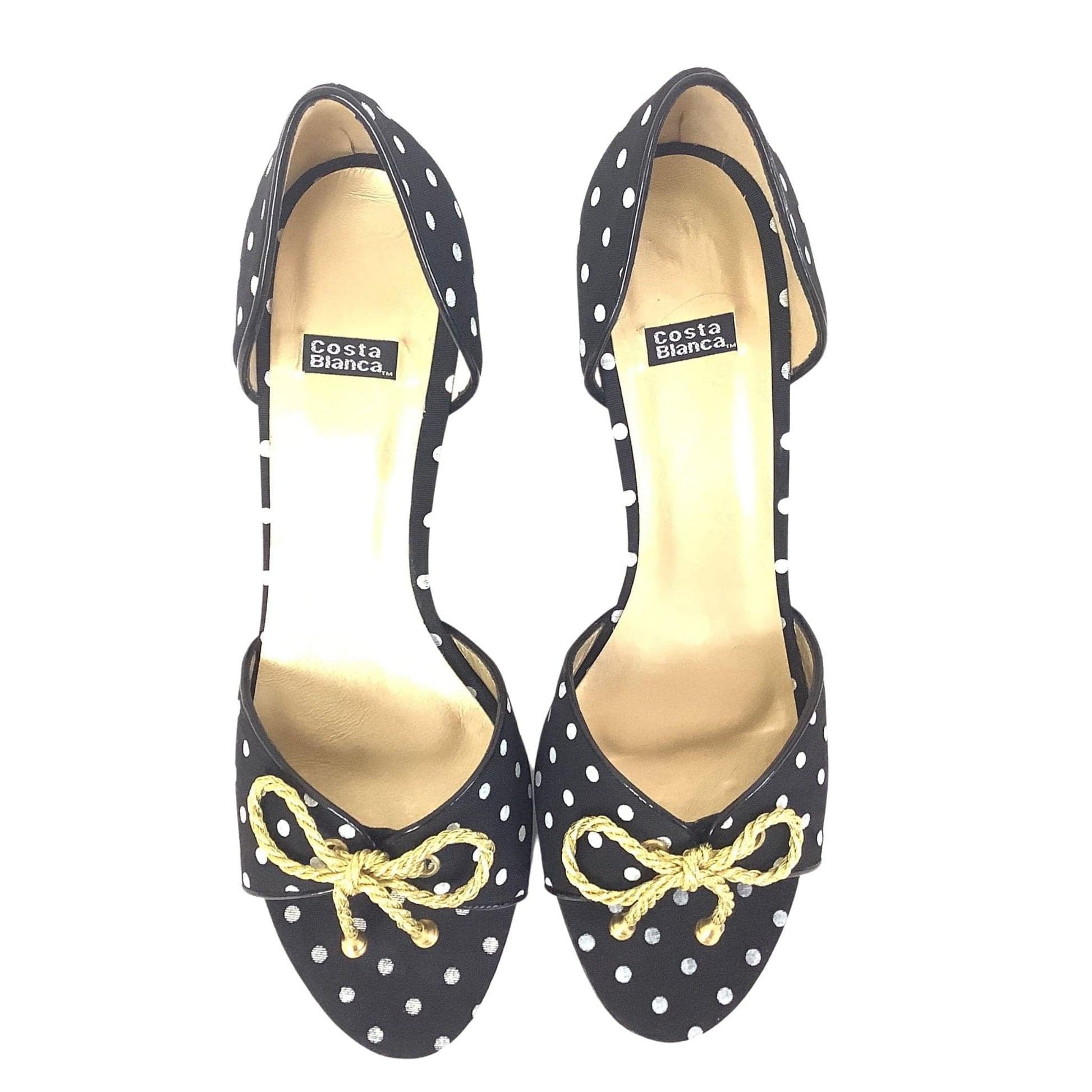 Nautical Polka Dot Heels