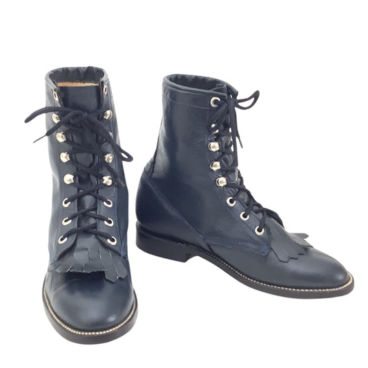 Navy Blue Kiltie Ropers