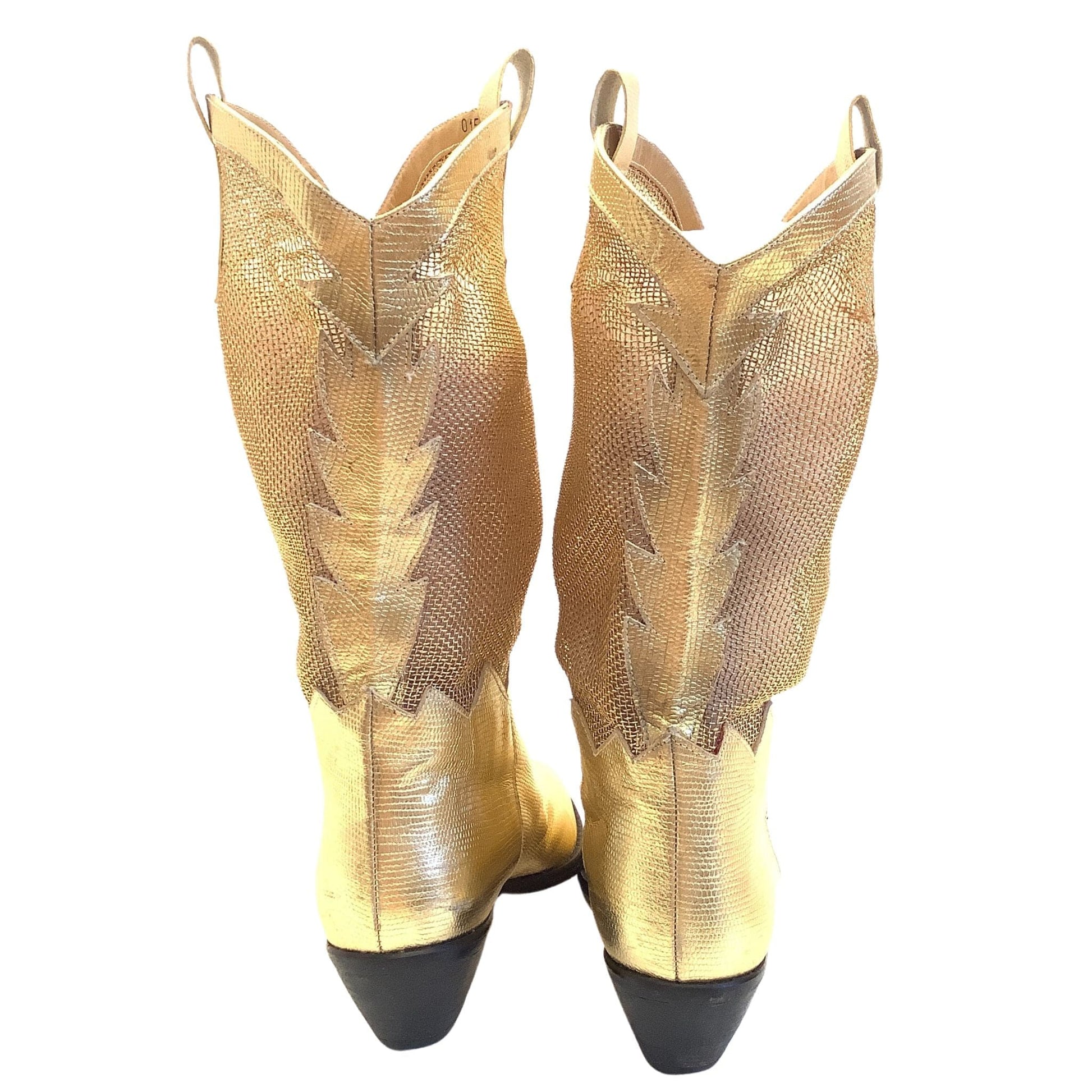 Nina Gold Cowboy Boots