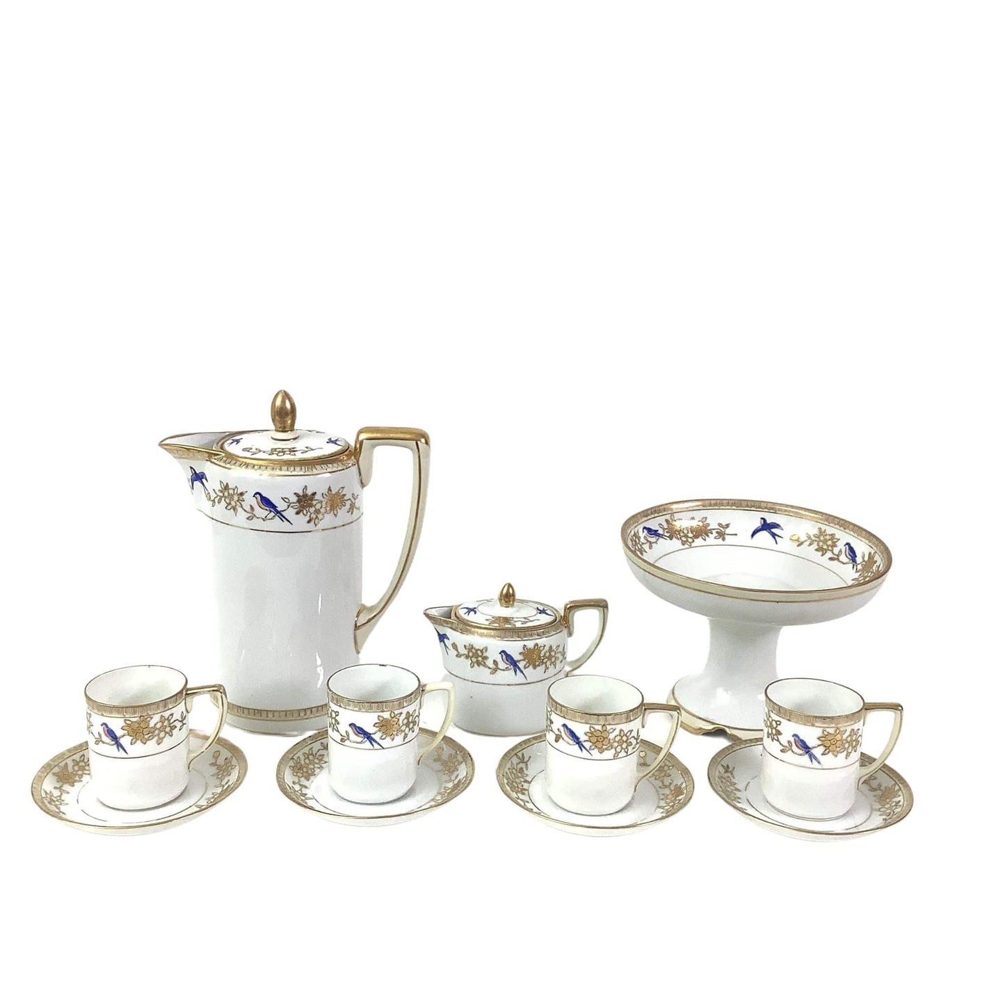 Nippon Porcelain Coffee Set Multi / Porcelain / Vintage 1950s