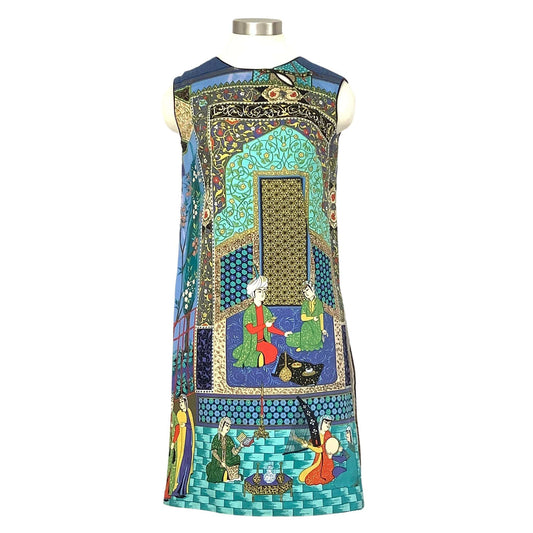 Novelty Sleeveless Tunic - Vintage 1960s Flair of Miami