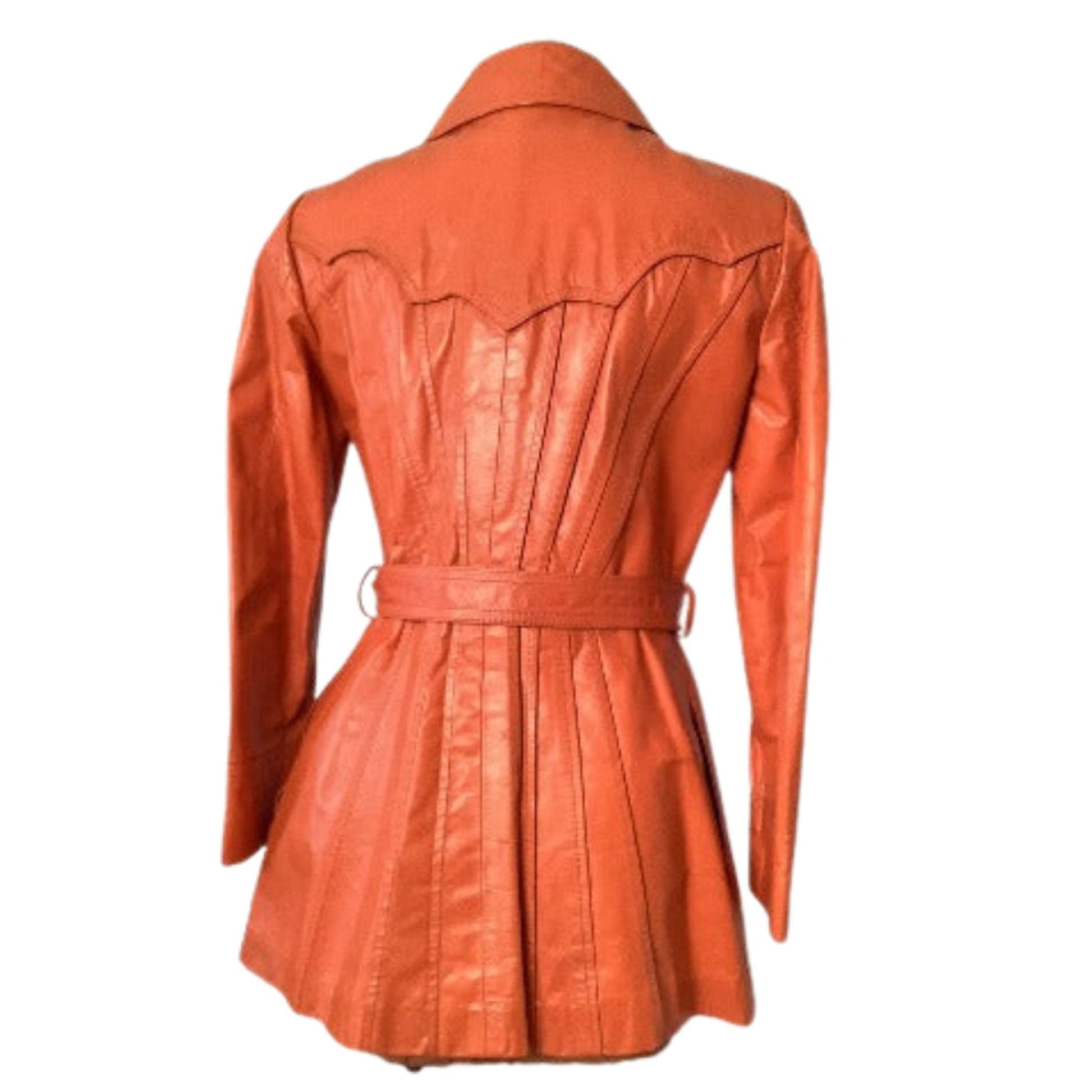 Orange Leather Jacket