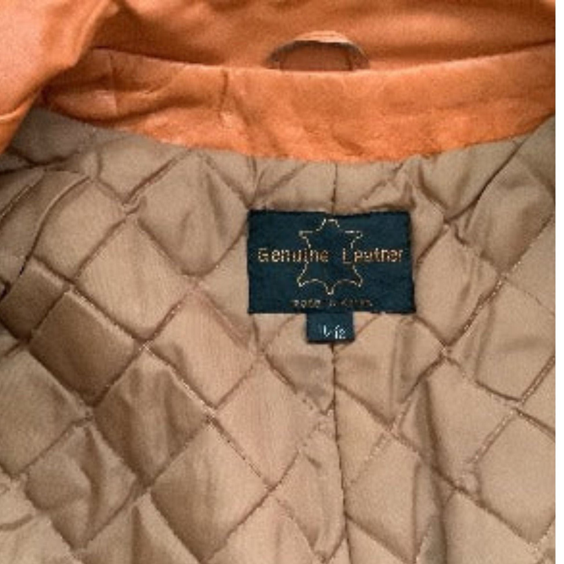 Orange Leather Jacket