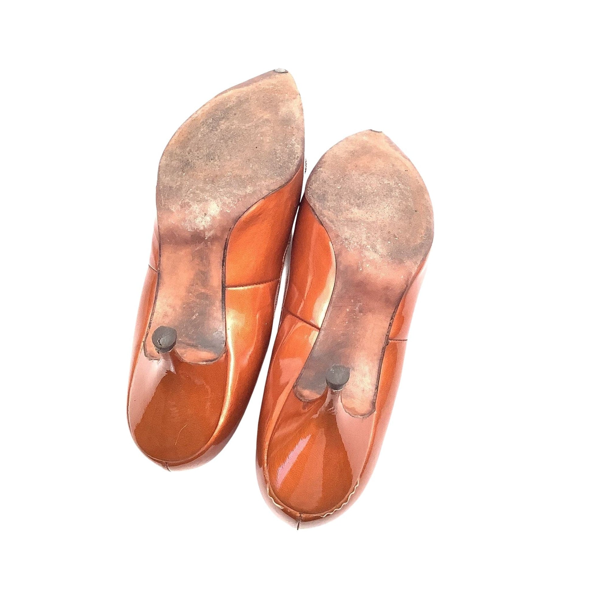 Orange Pin-up Heels 7 / Orange / Vintage 1950s