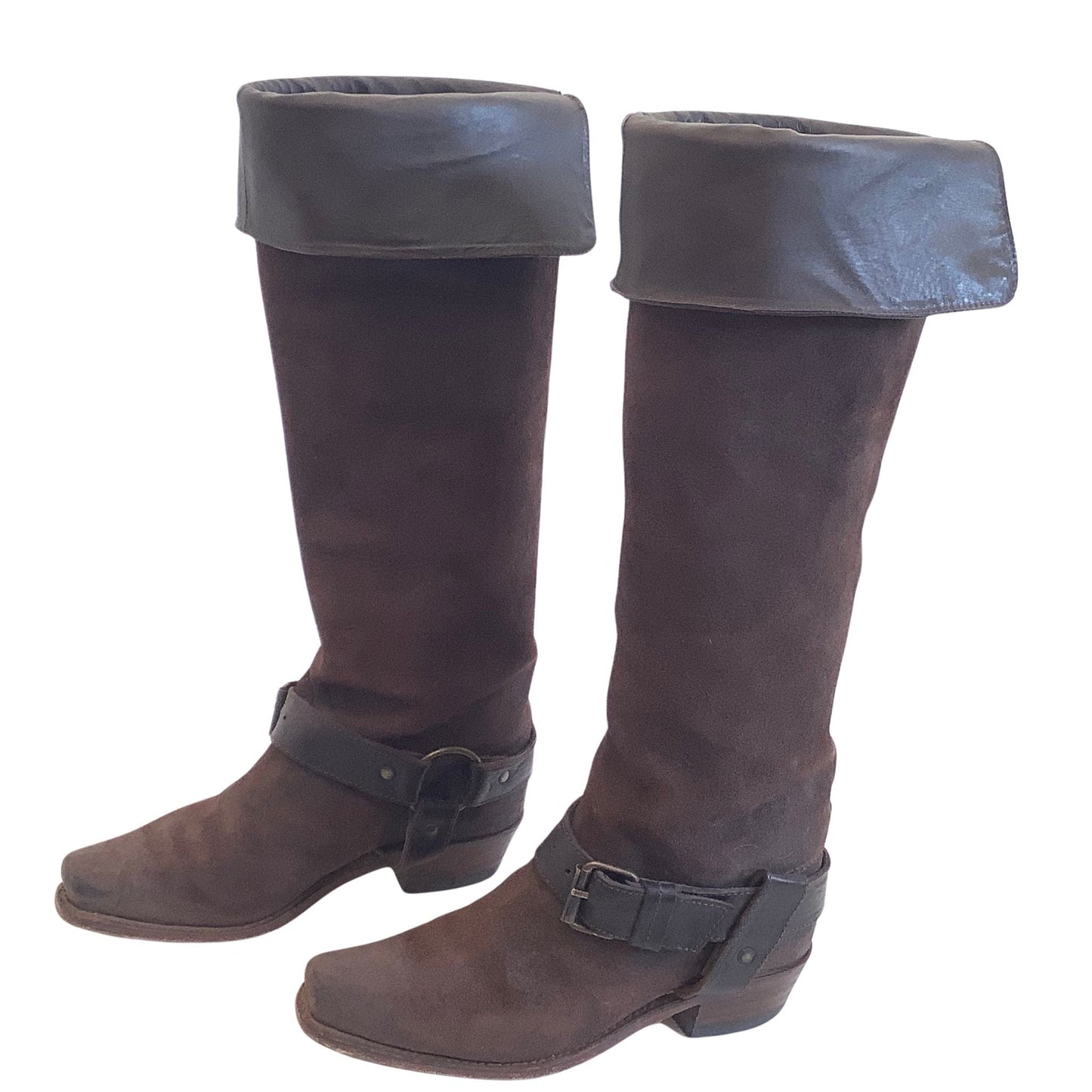Over The Knee Boots 7 / Brown / Vintage 1990s