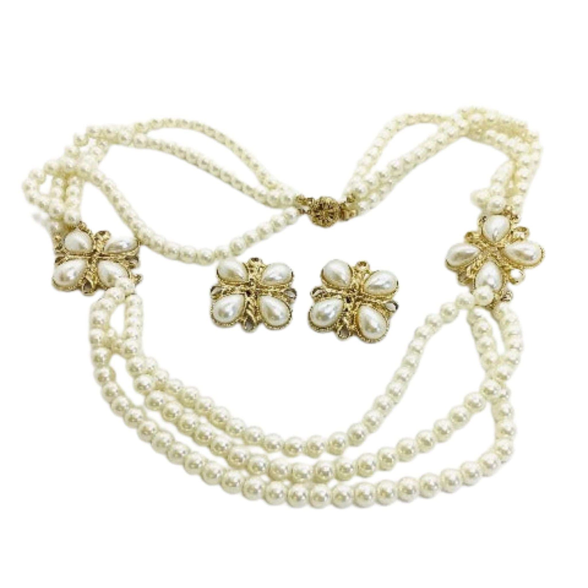 Pearl Necklace Set