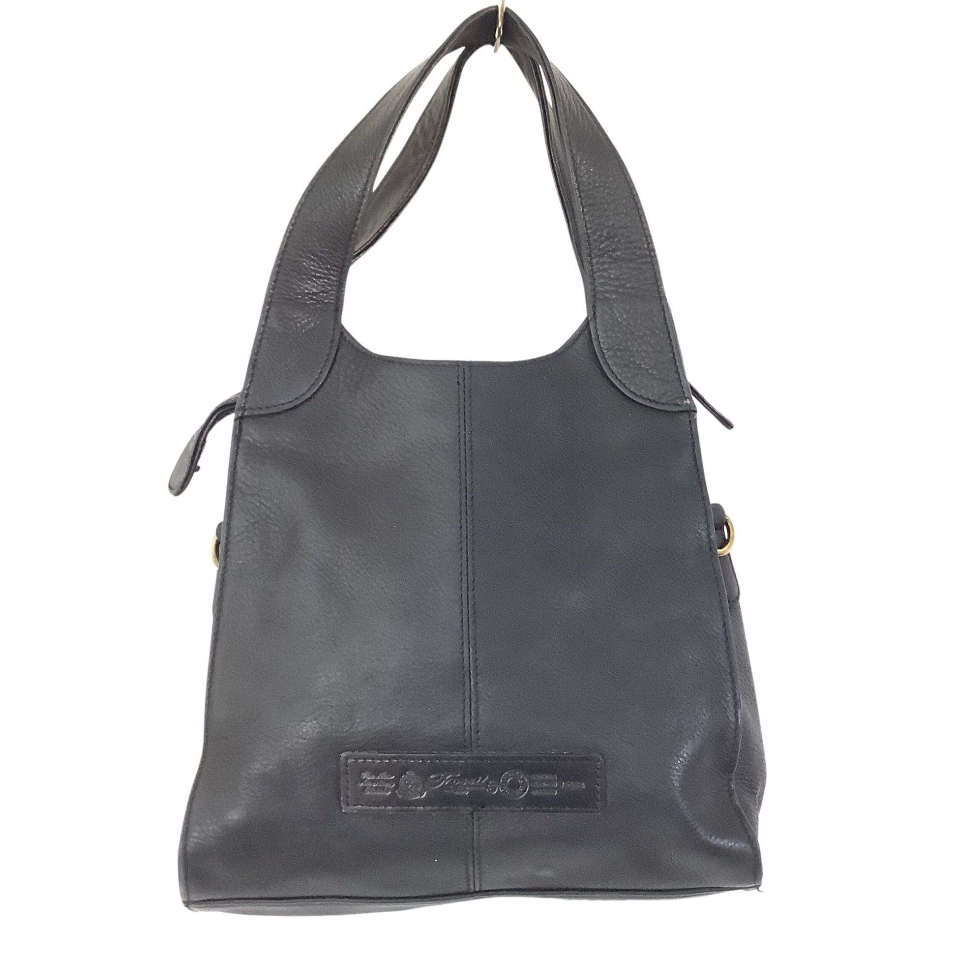 Pebbled Leather Fossil Bag Black / Leather / Vintage 1980s