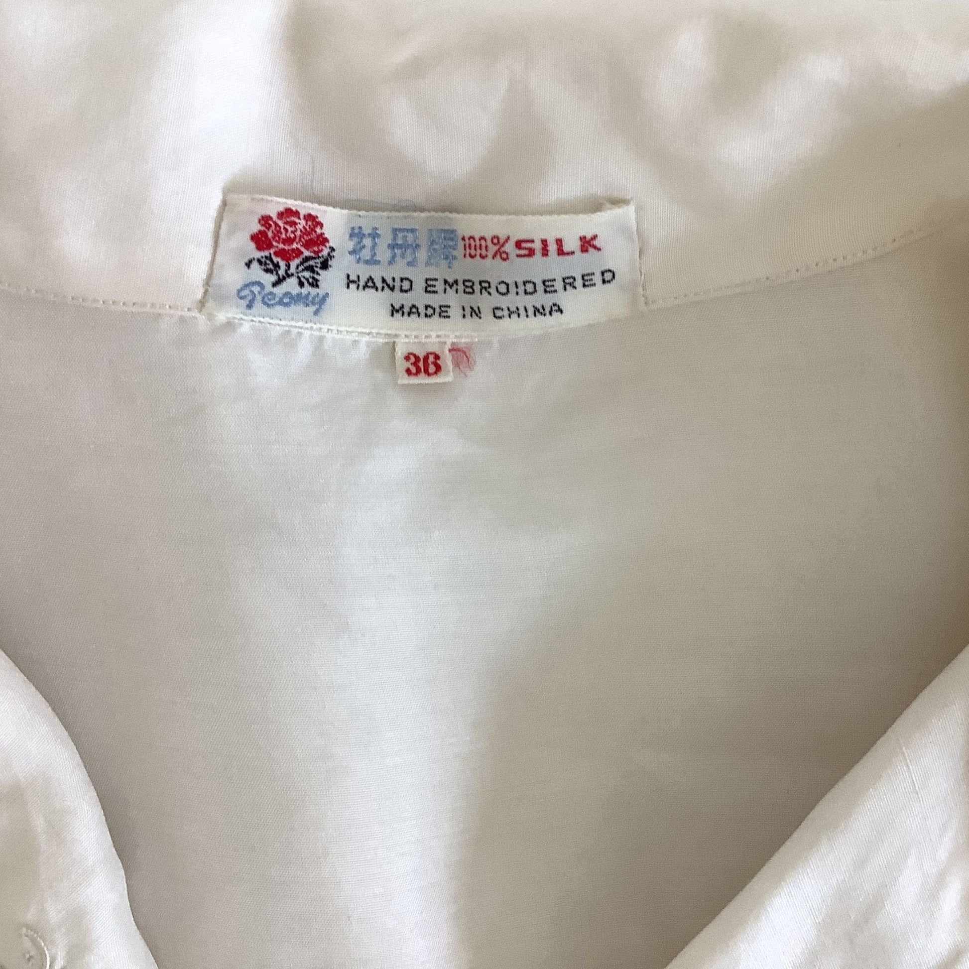 Silk Blouse Embroidered