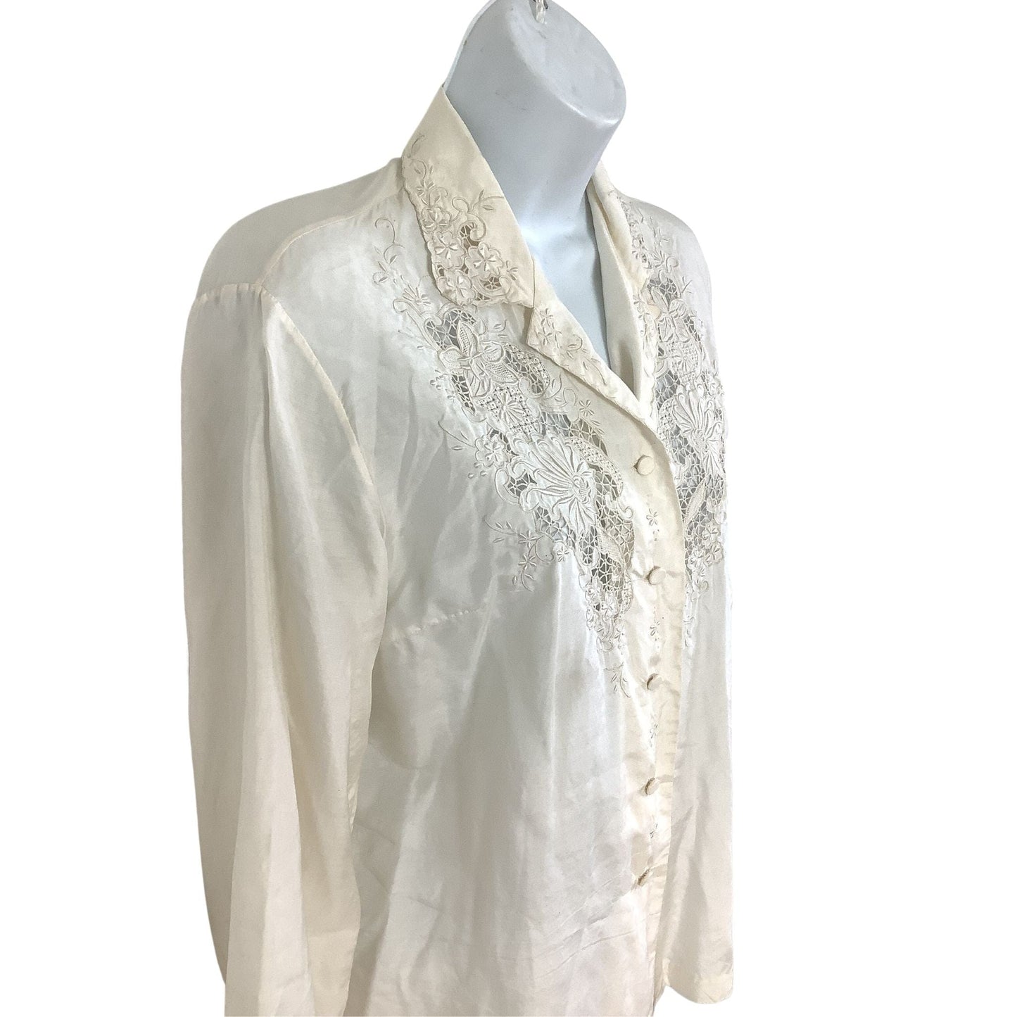 Silk Blouse Embroidered