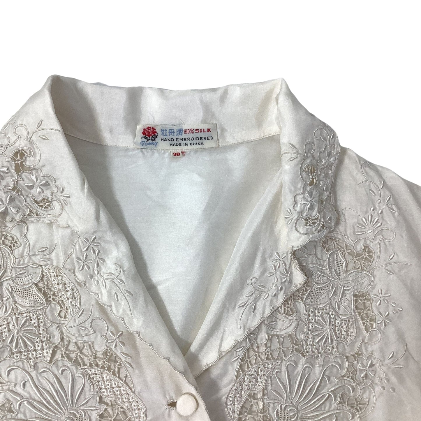 Silk Blouse Embroidered