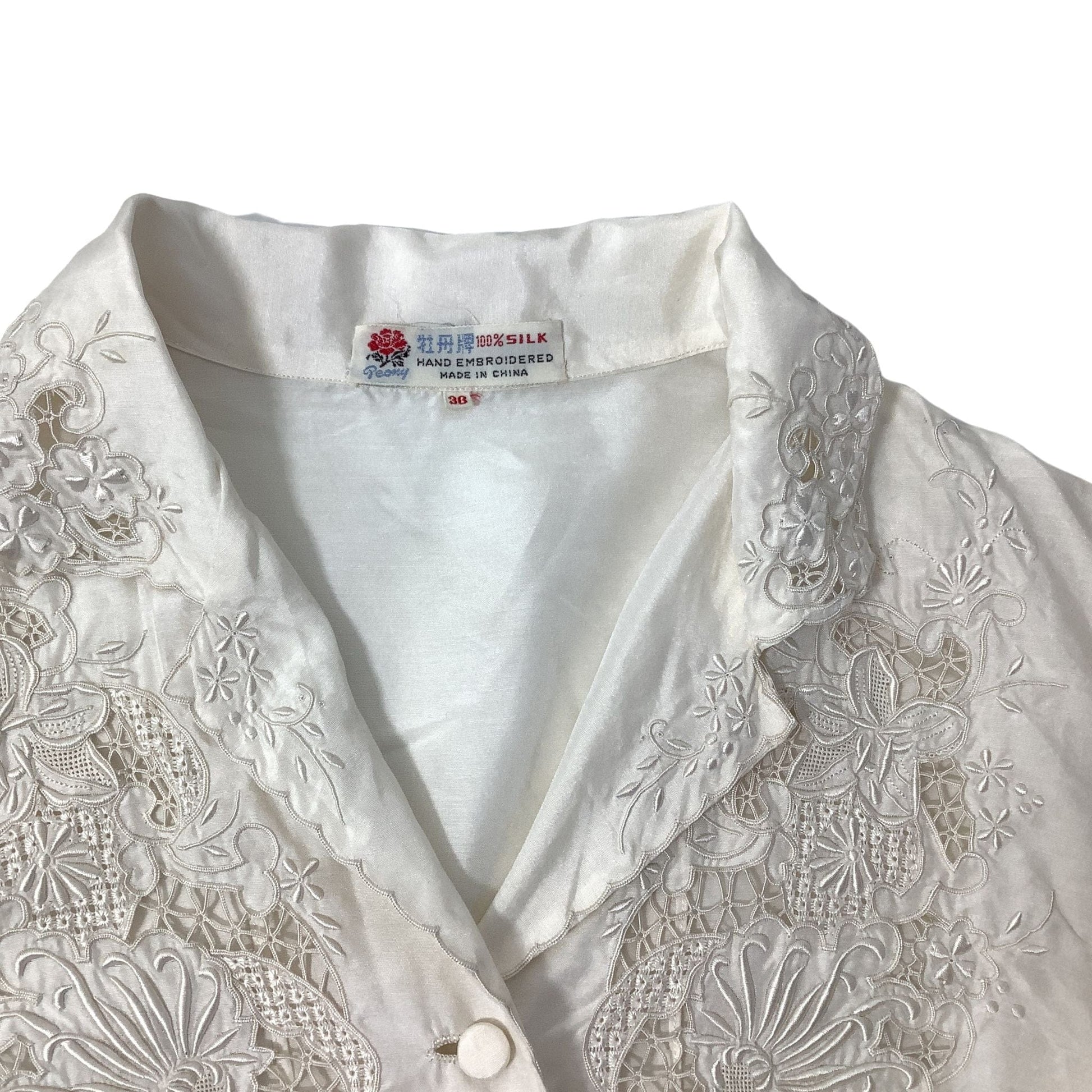Silk Blouse Embroidered