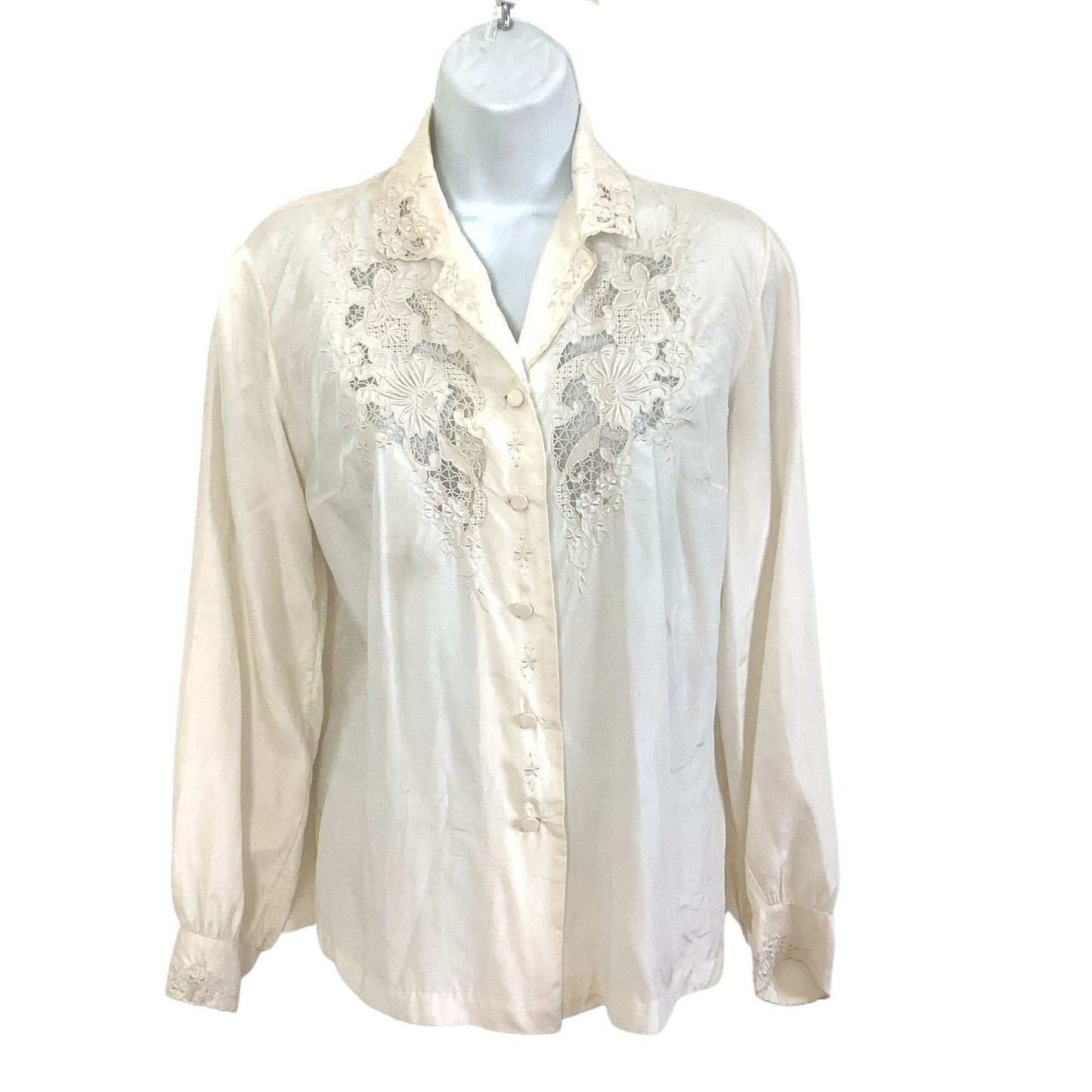 Silk Blouse Embroidered