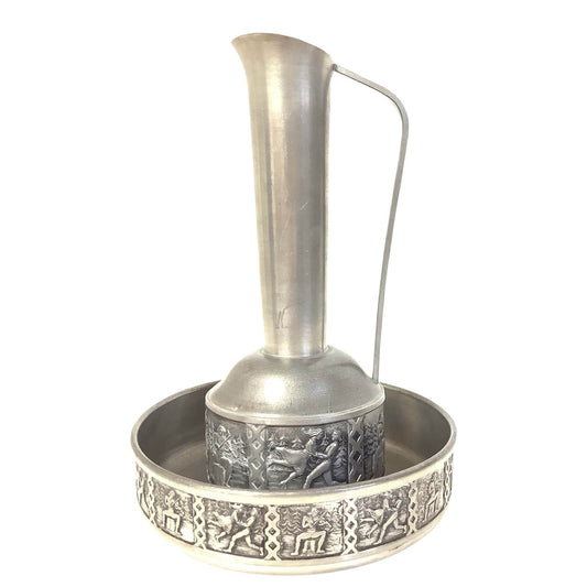 Pewter Vase Bowl Set