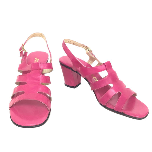 Pink Leather Sandals
