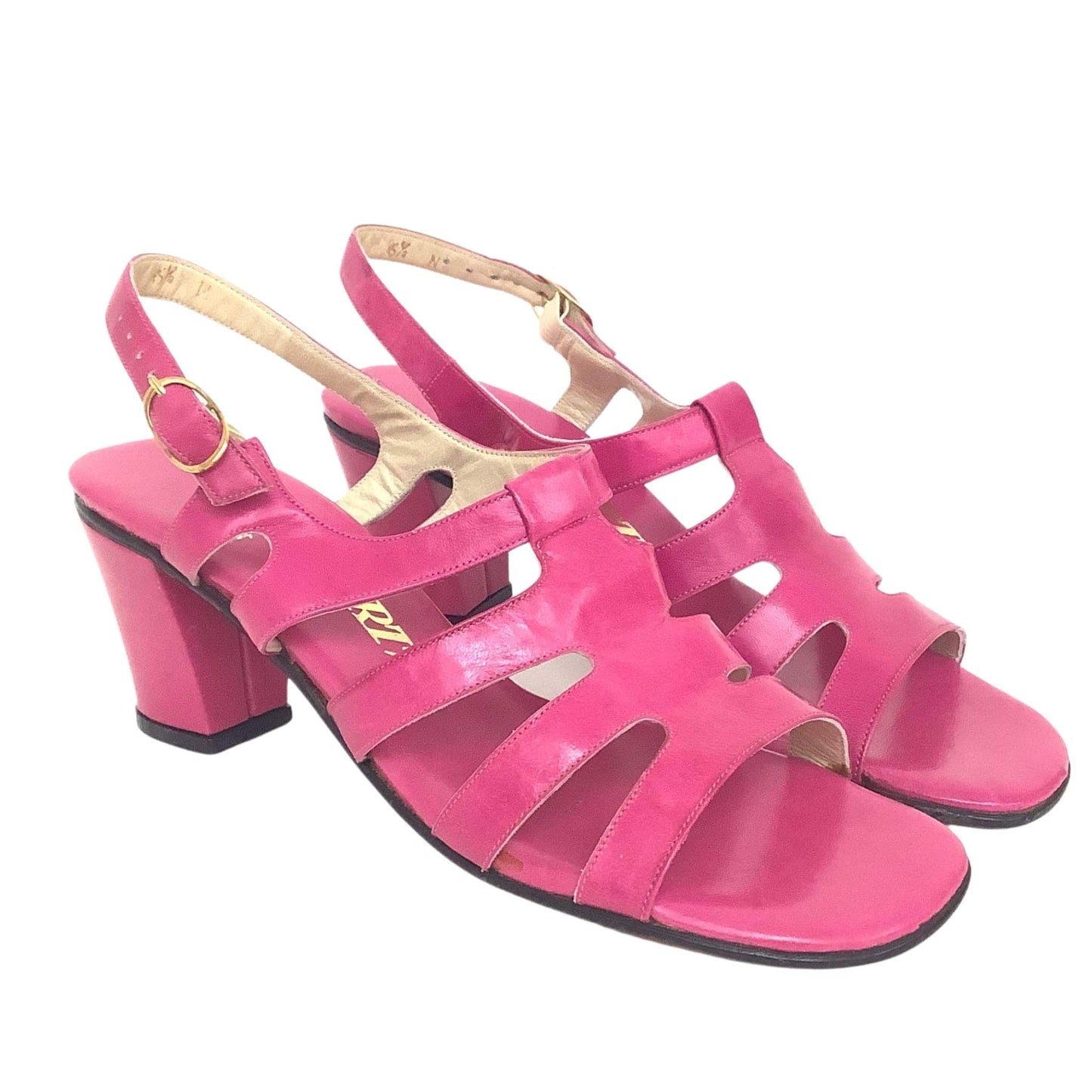 Pink Leather Sandals