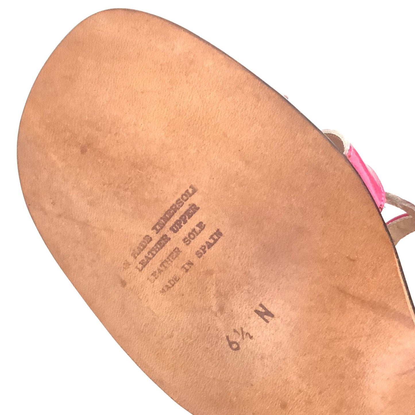 Pink Leather Sandals