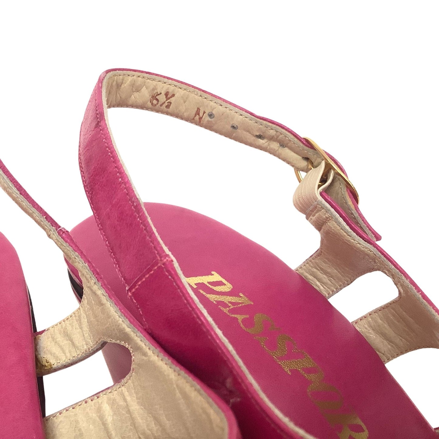 Pink Leather Sandals