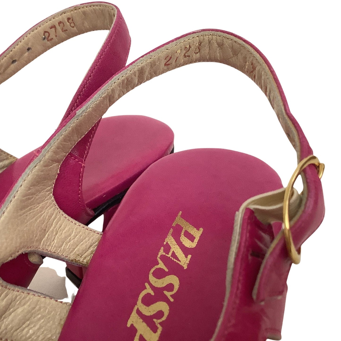 Pink Leather Sandals