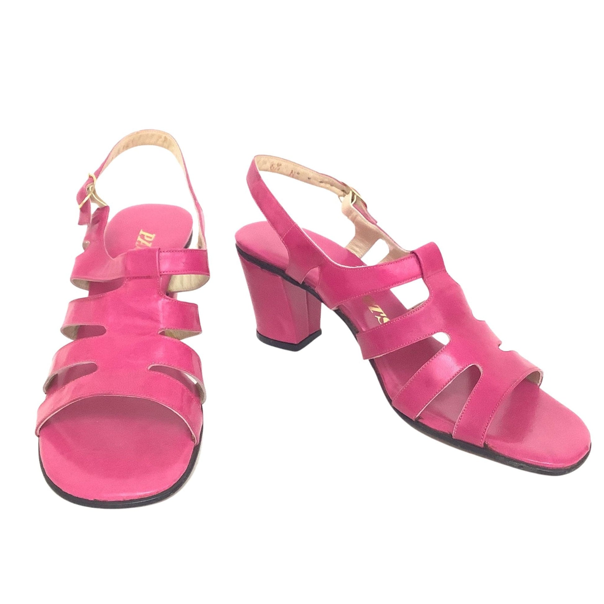 Pink Leather Sandals