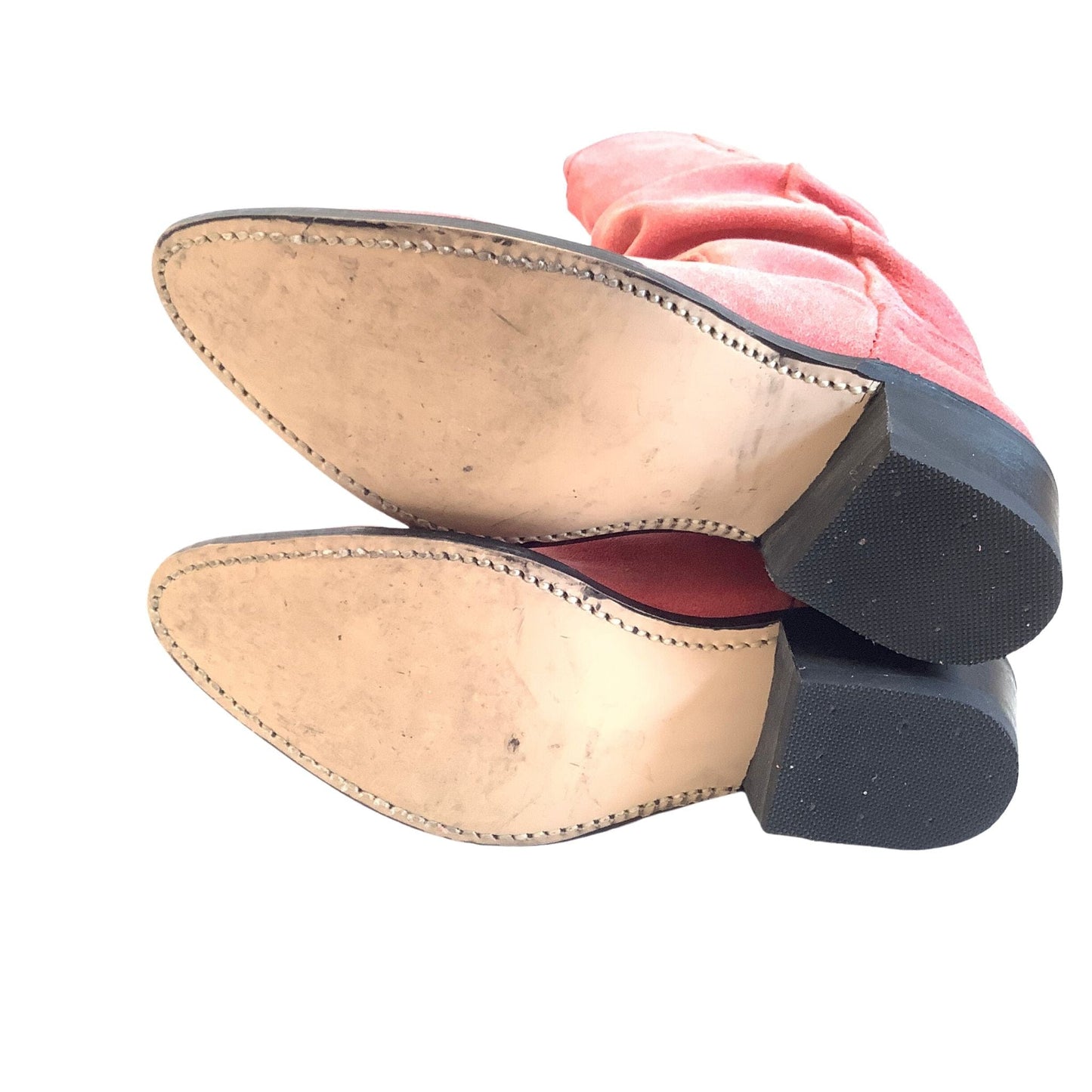 Pink Slouchy Cowboy Boots