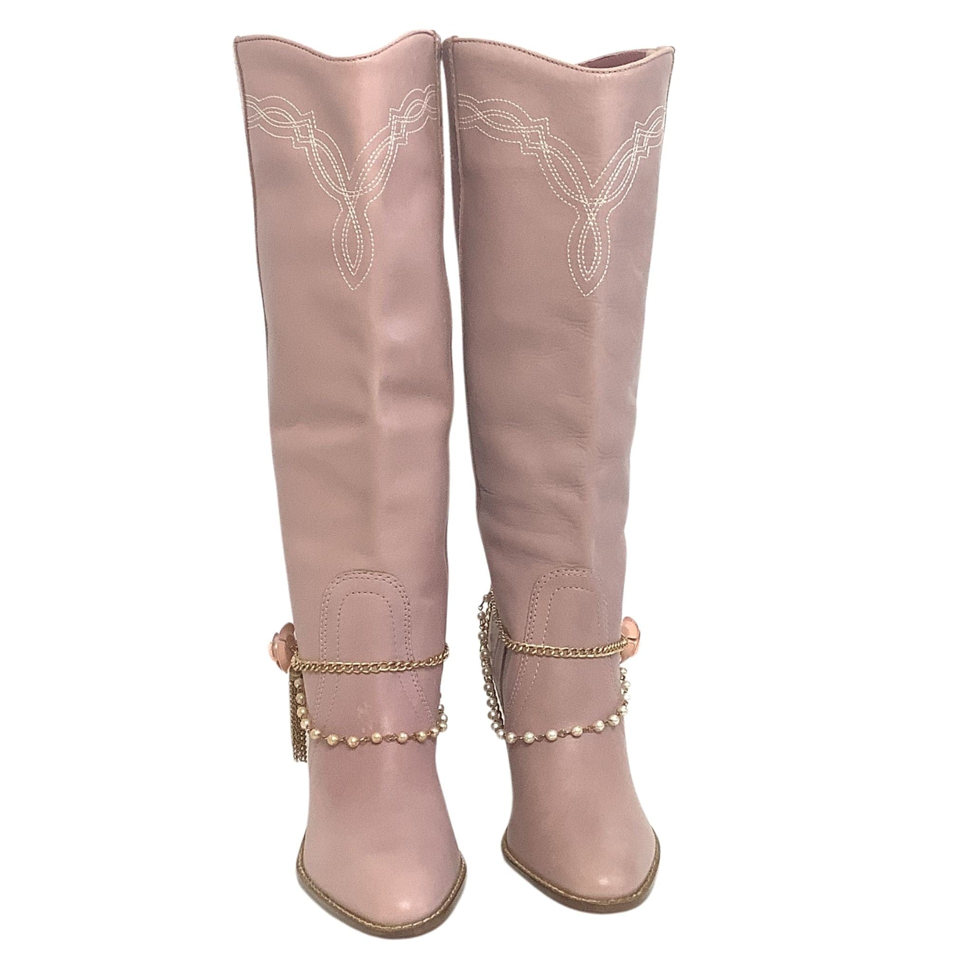 Pink Western Y2K Boots