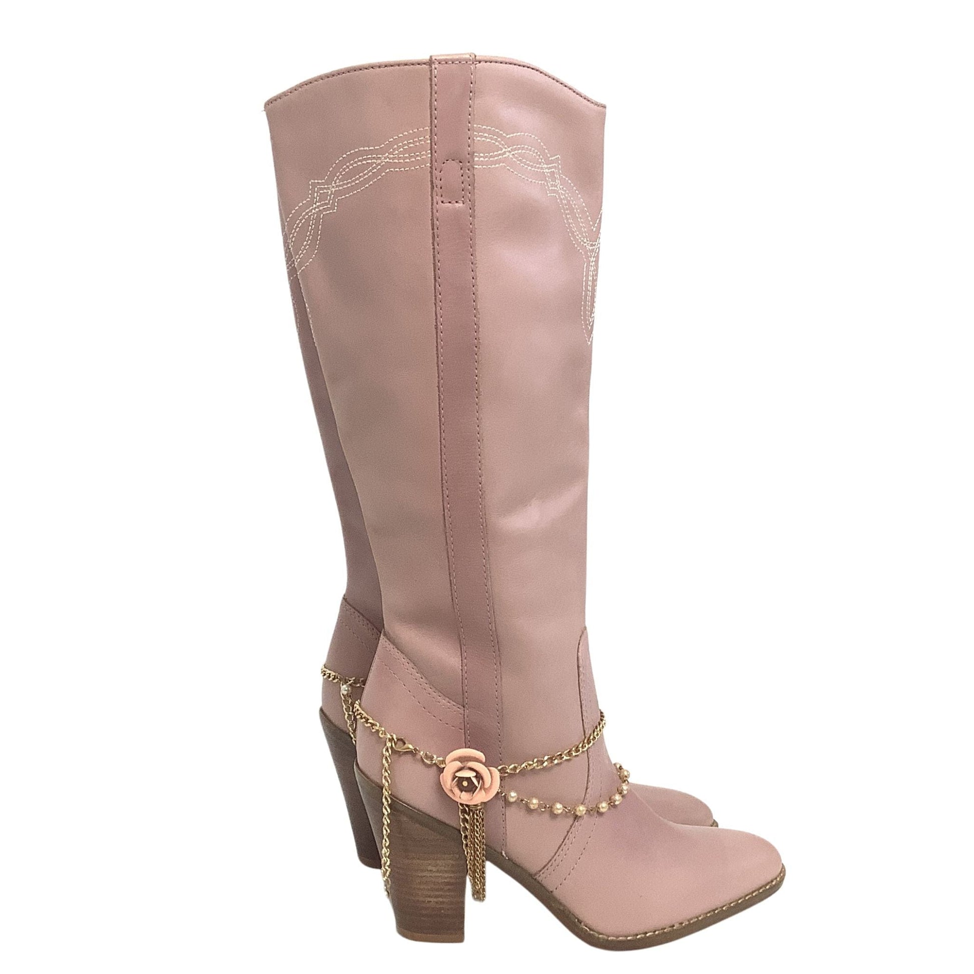 Pink Western Y2K Boots