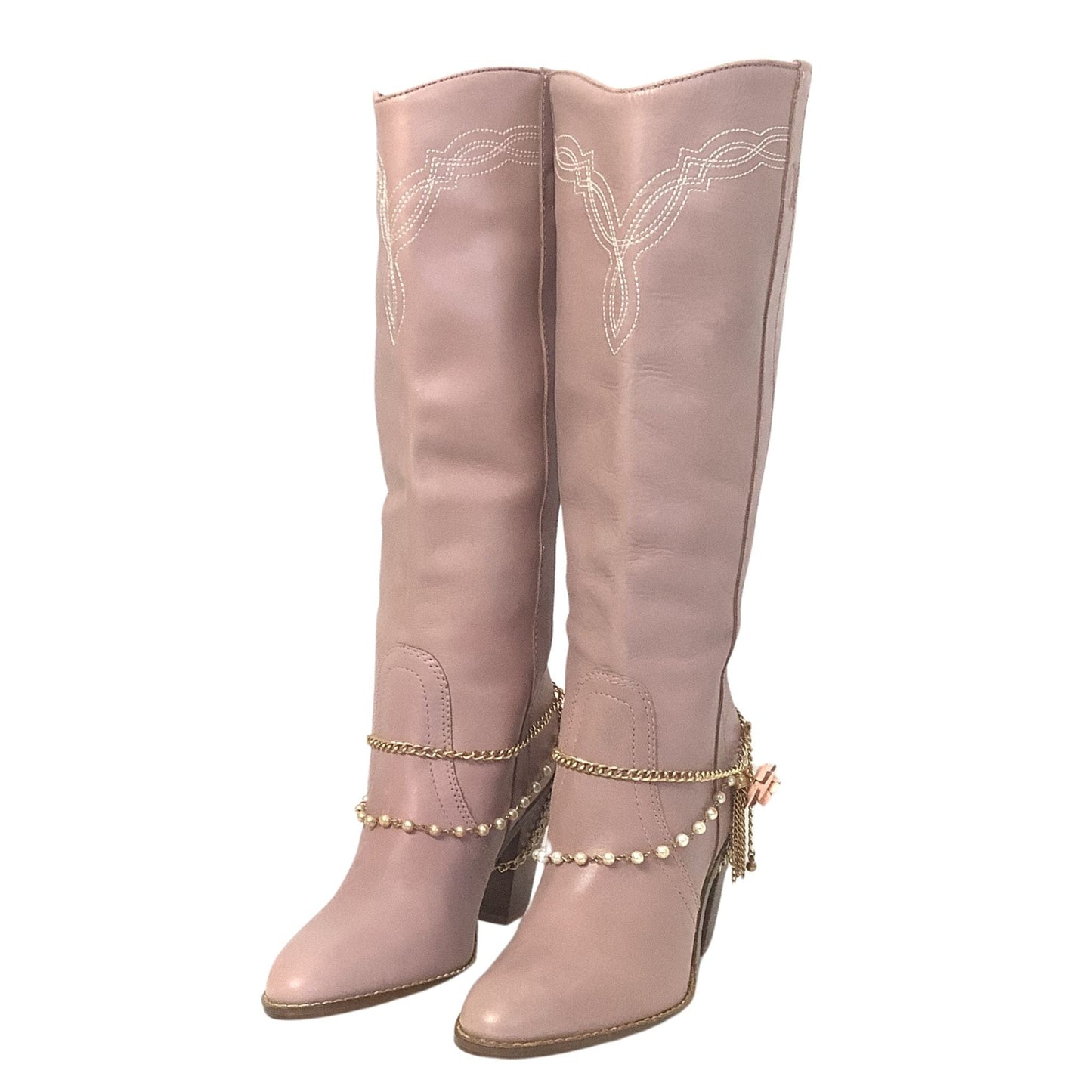 Pink Western Y2K Boots