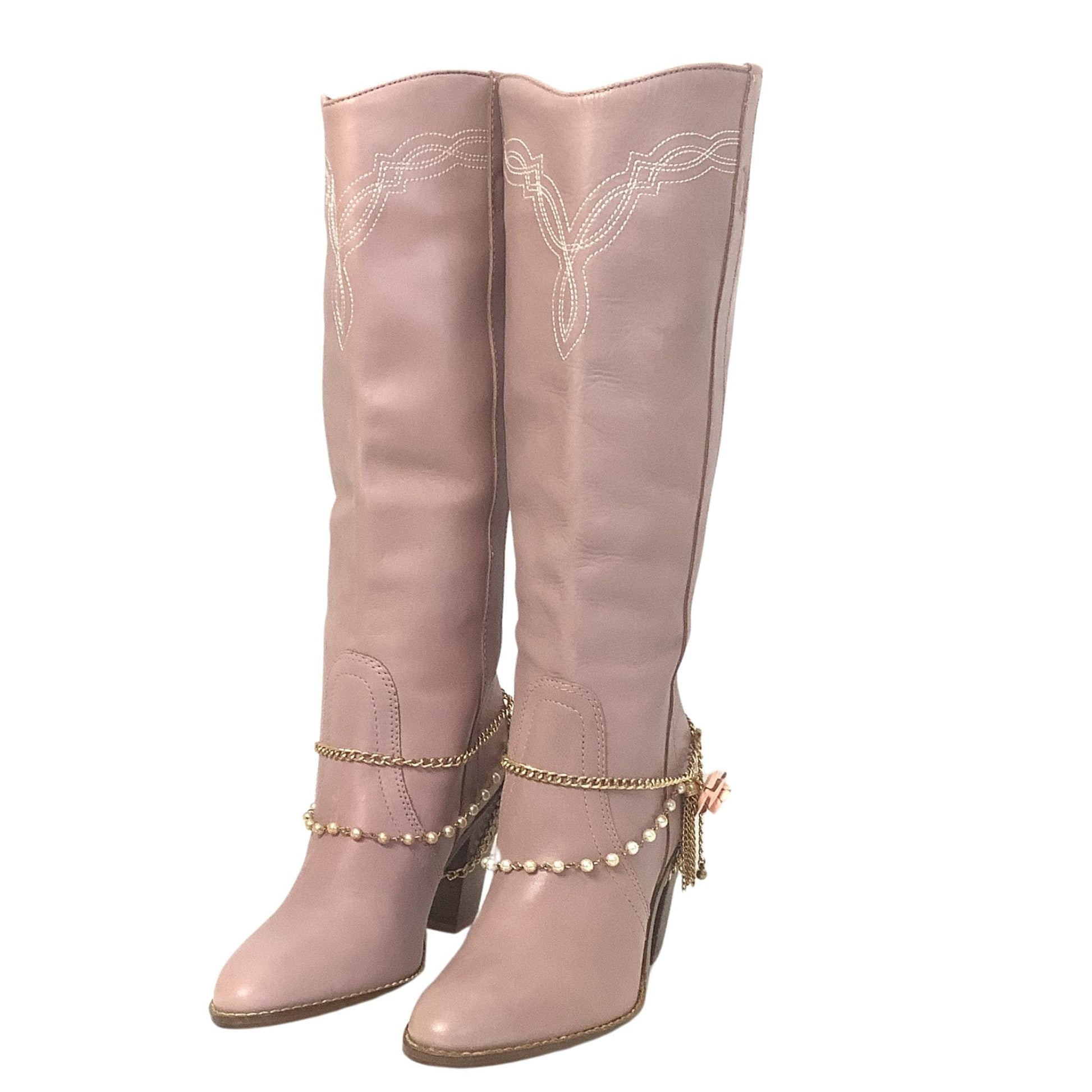 Pink Western Y2K Boots