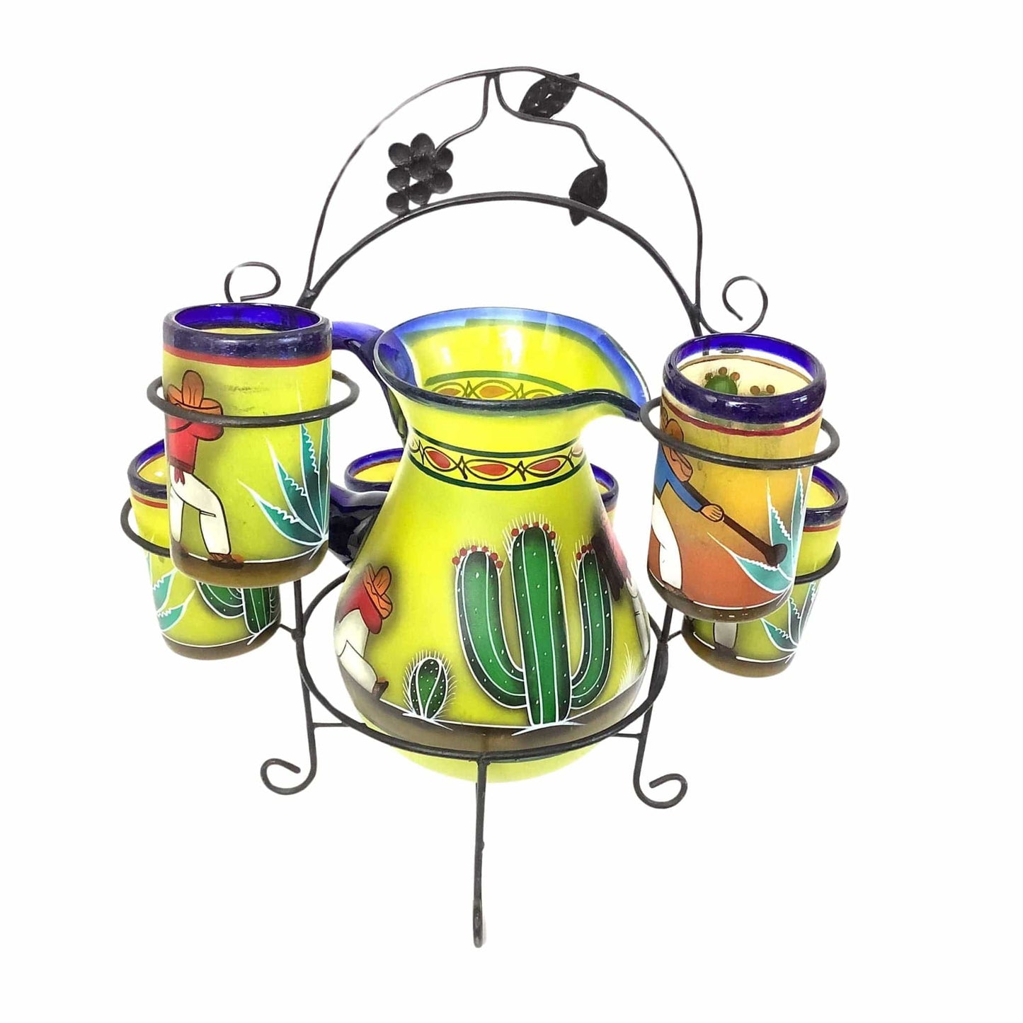 Pitcher Glass Set 1940s