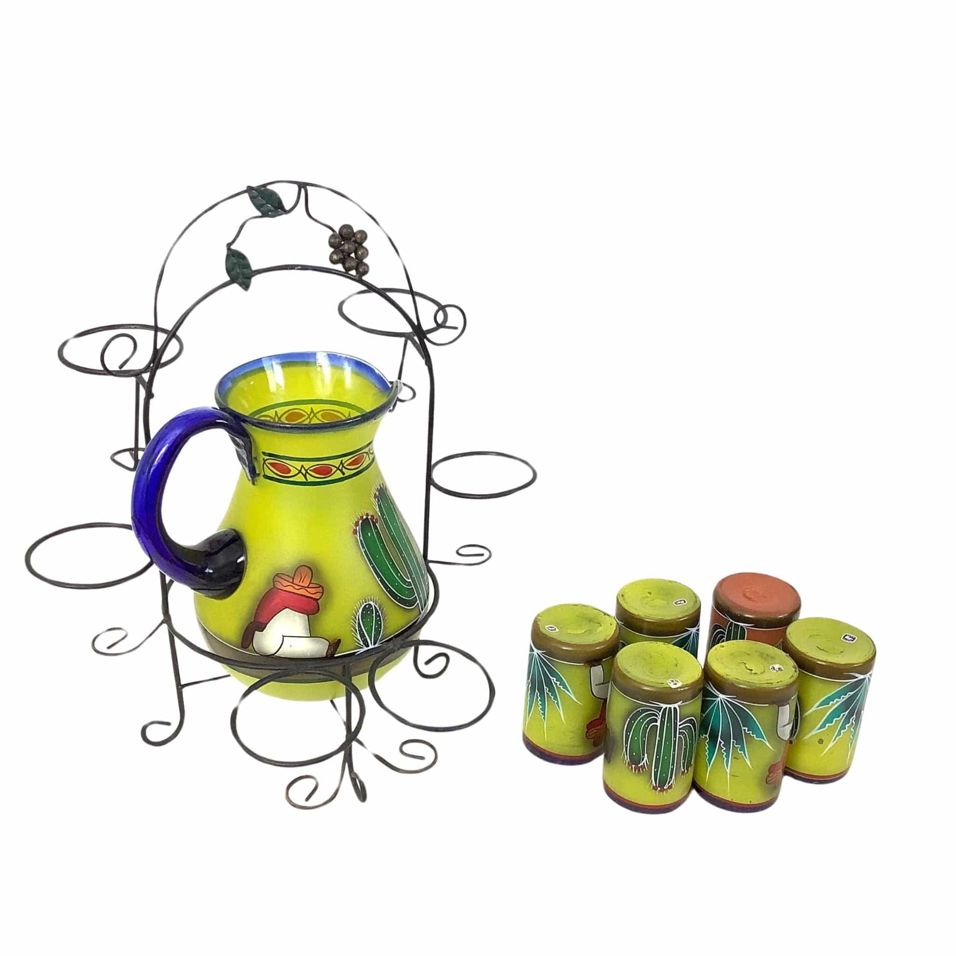 Pitcher Glass Set 1940s