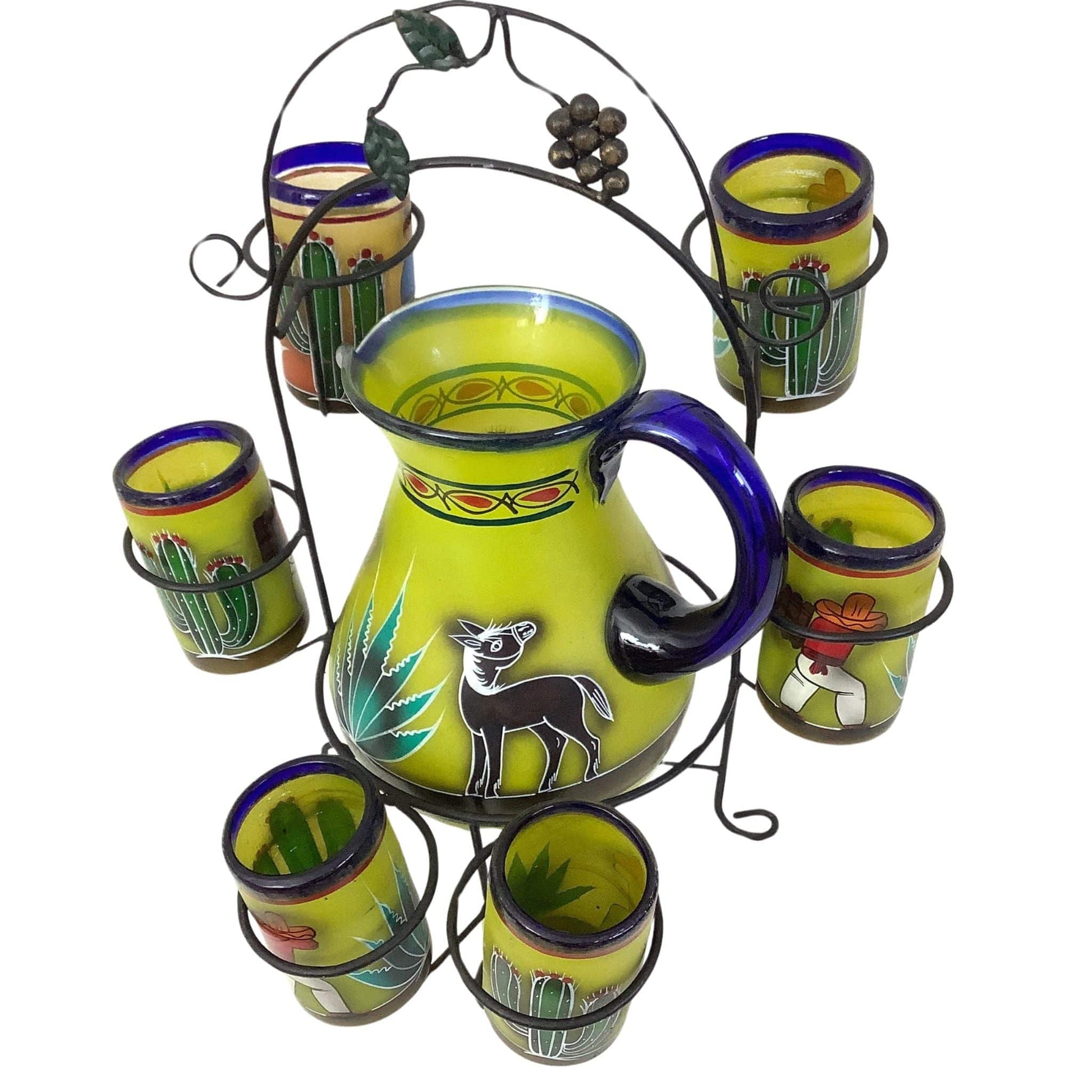 Pitcher Glass Set 1940s