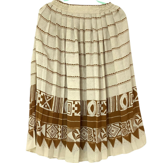 1980s Pleated Southwestern Skirt - Vintage Western Fashion