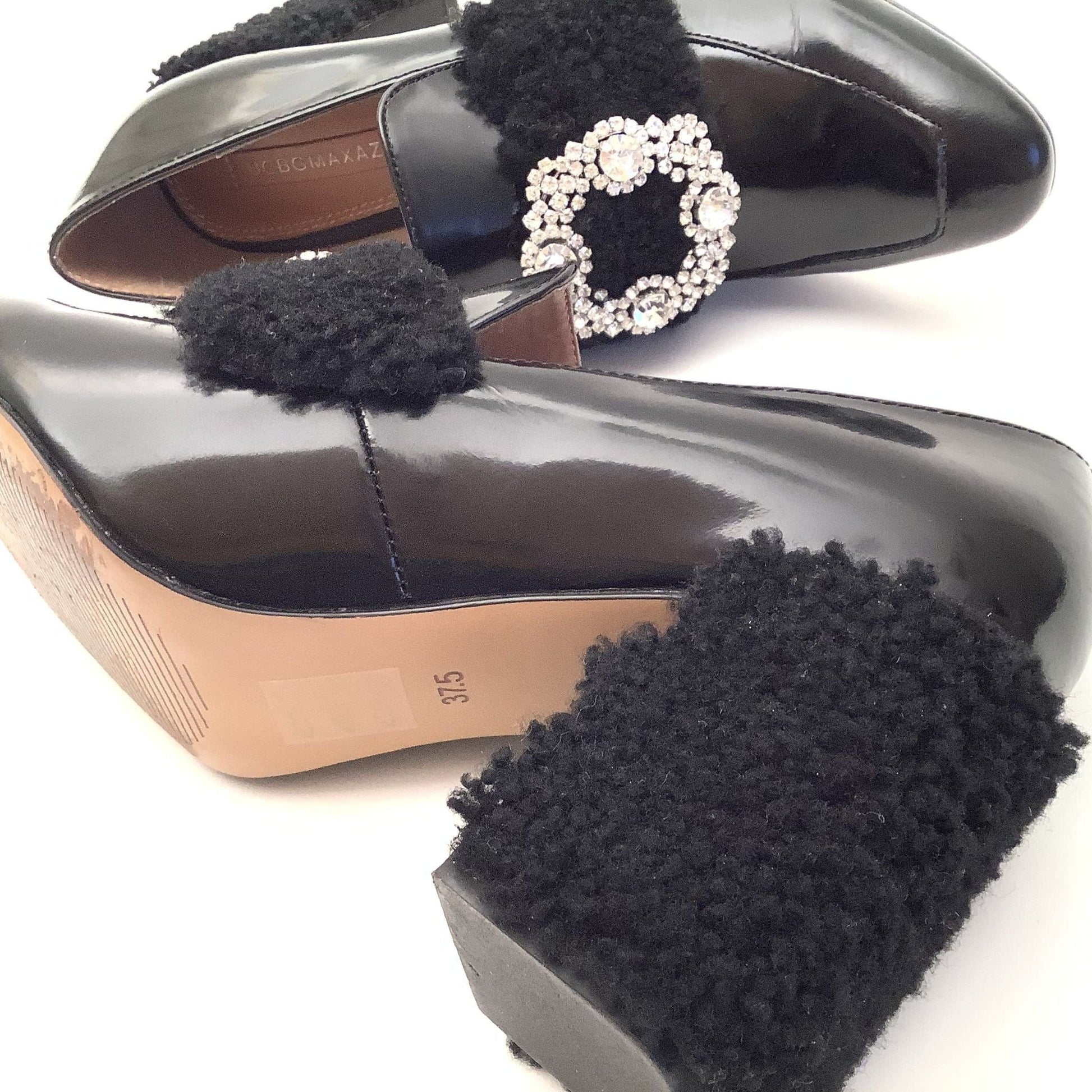 Plush Fur BCBG Y2K Heels