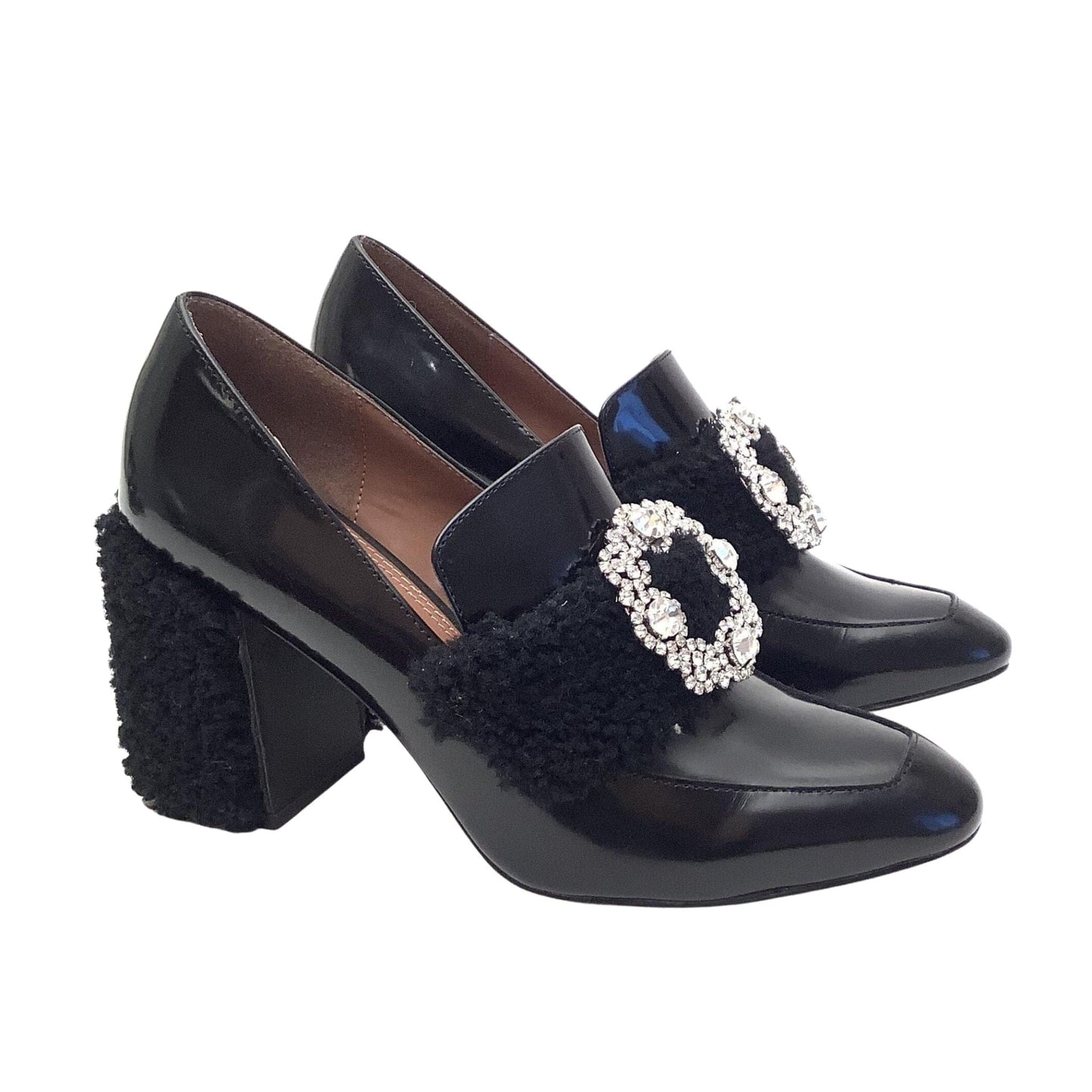 Plush Fur BCBG Y2K Heels