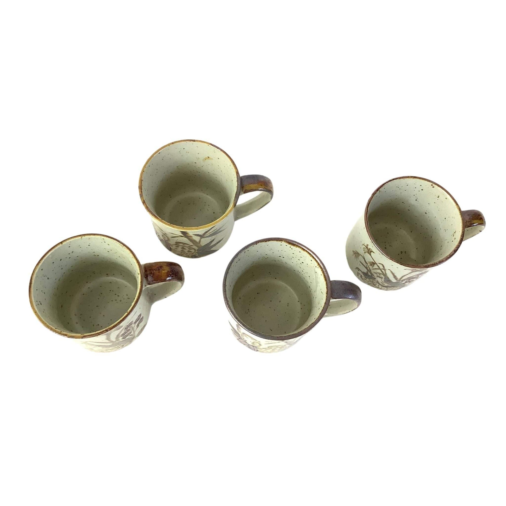 Quail Motif 1950s Mugs