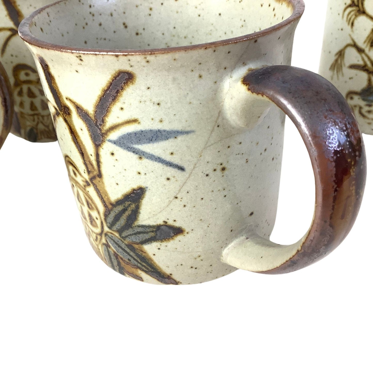 Quail Motif 1950s Mugs