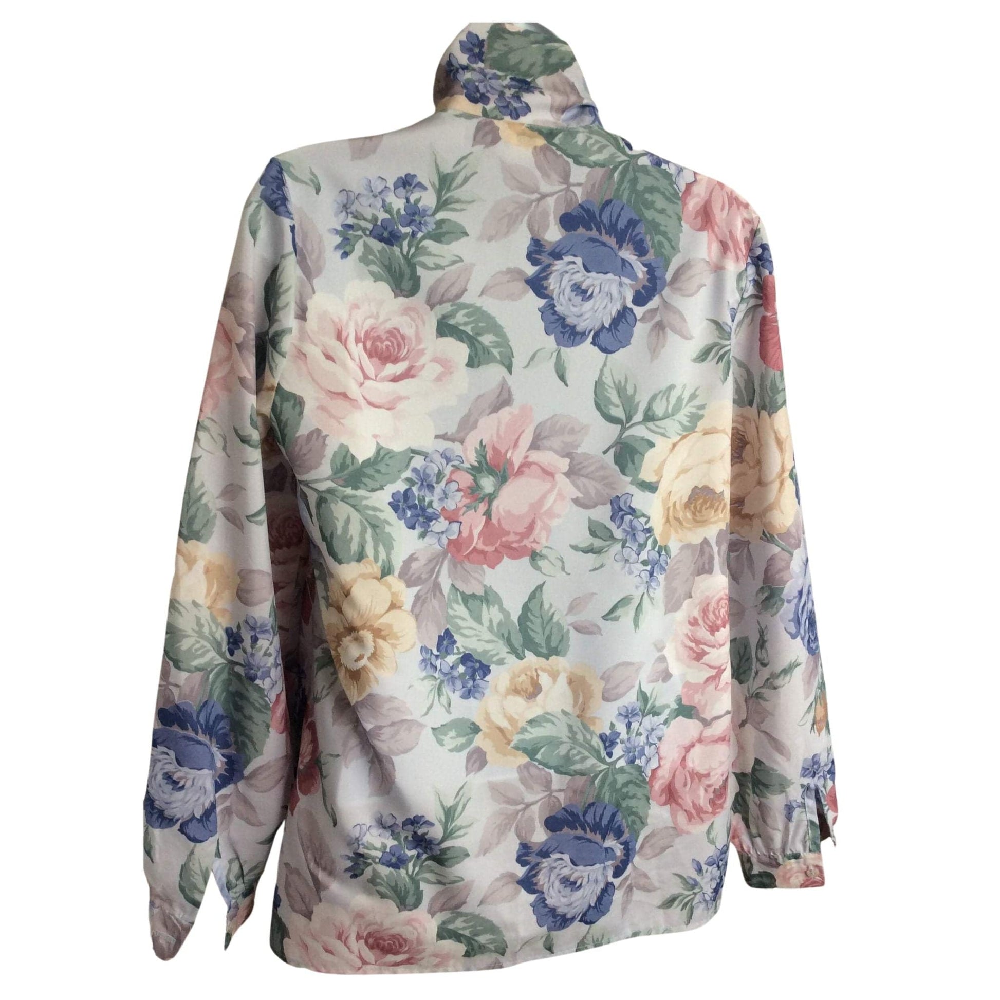 1980s Romantic Secretary Top - Queen Casuals Blouse