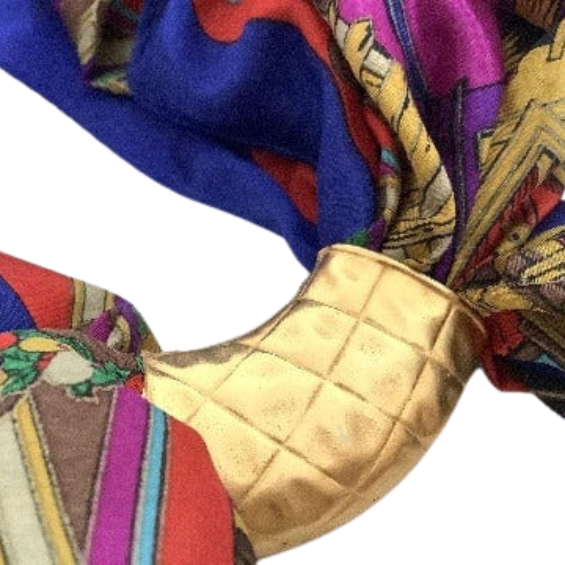 Quilted Gold Scarf Slide