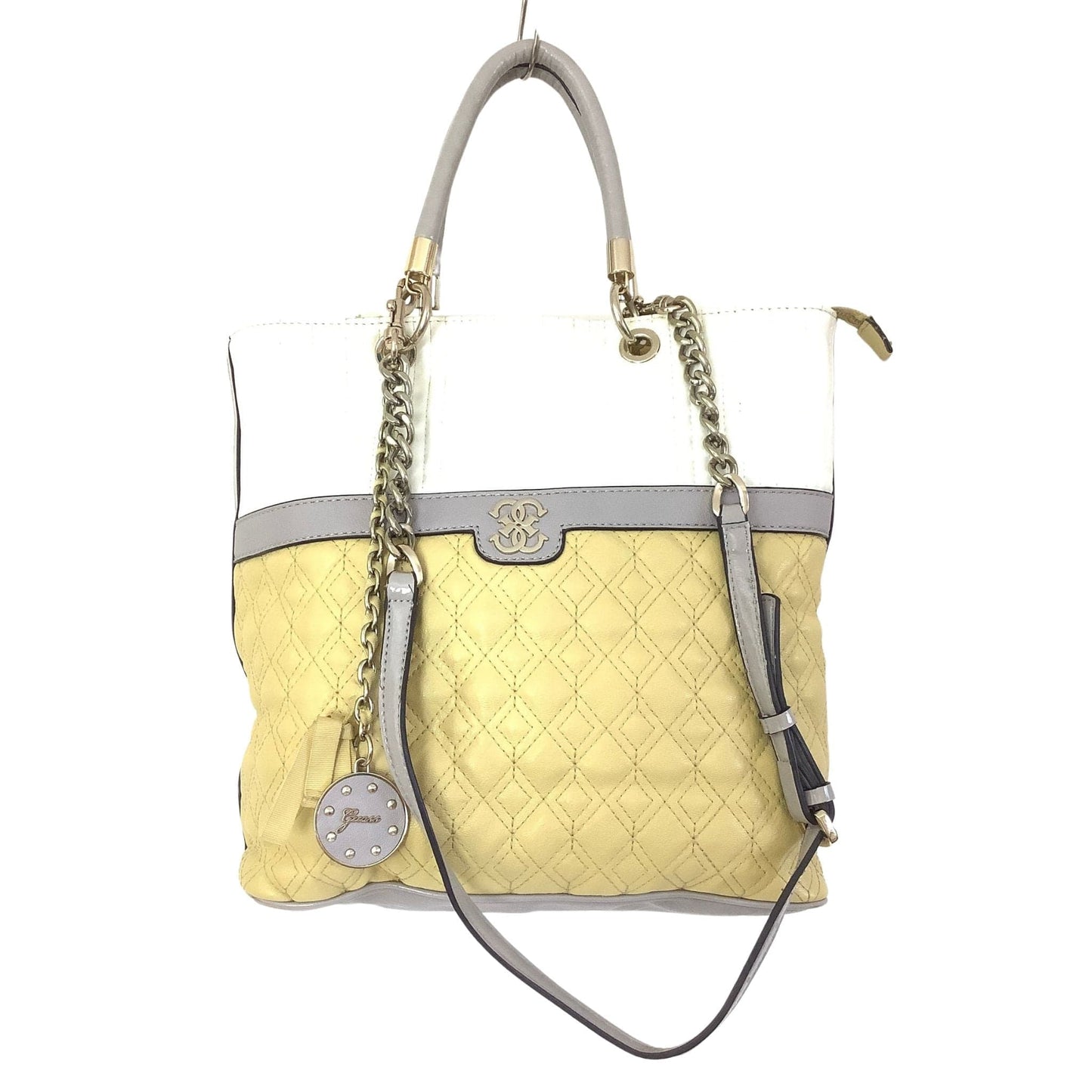 Quilted Yellow Tote Bag