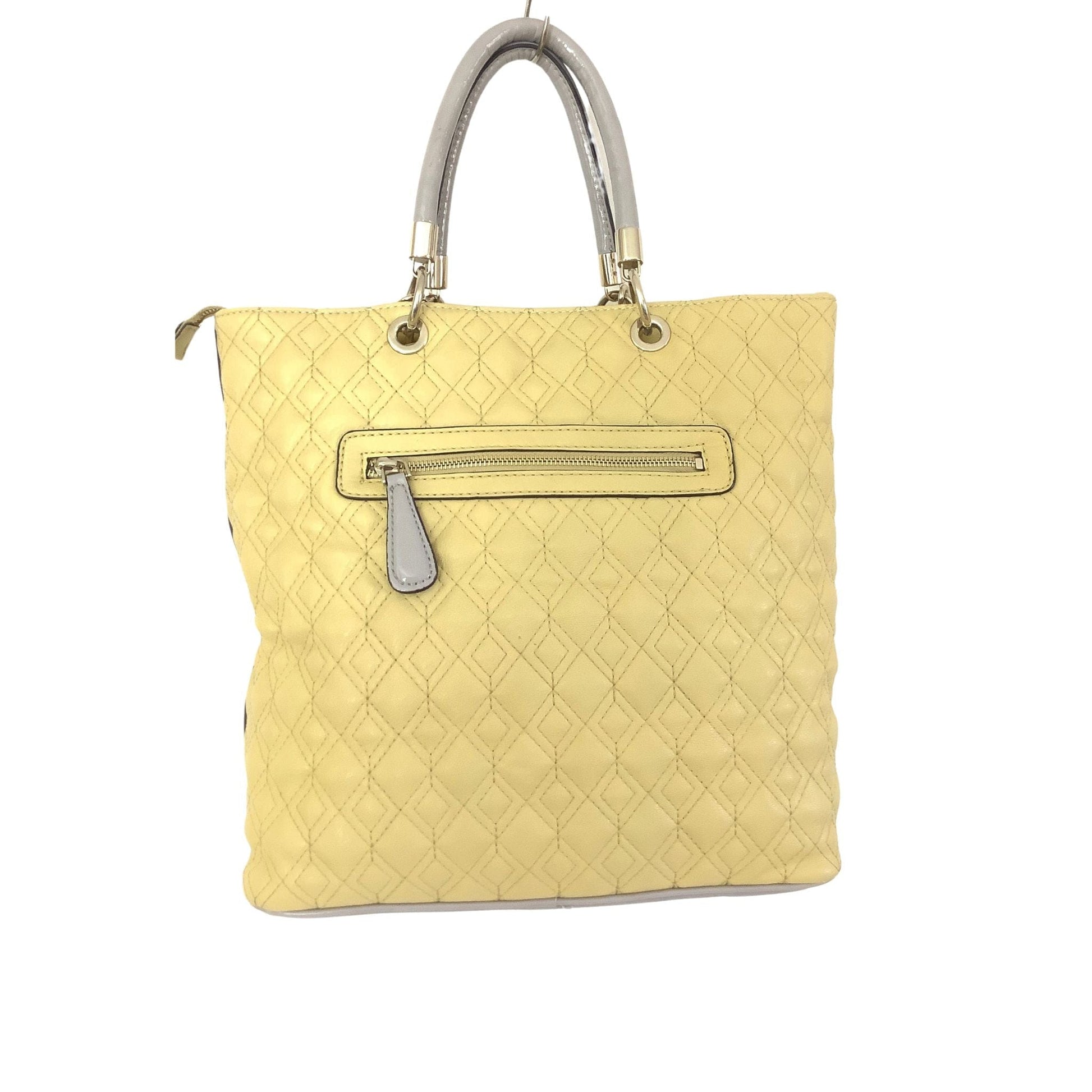 Quilted Yellow Tote Bag