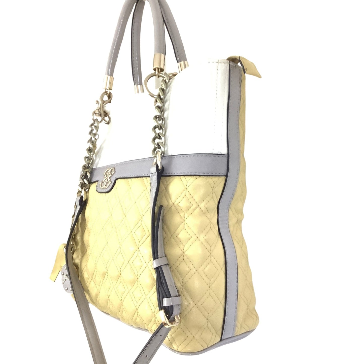 Quilted Yellow Tote Bag