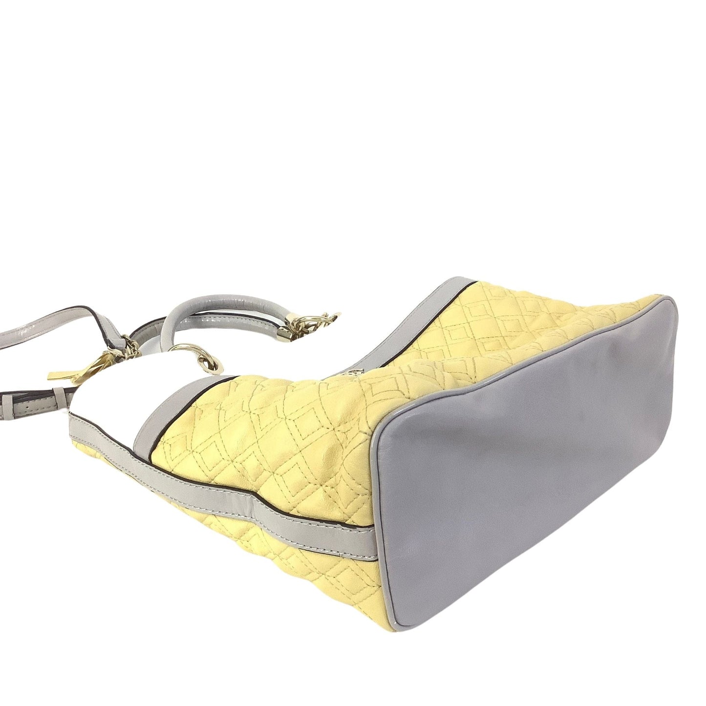 Quilted Yellow Tote Bag