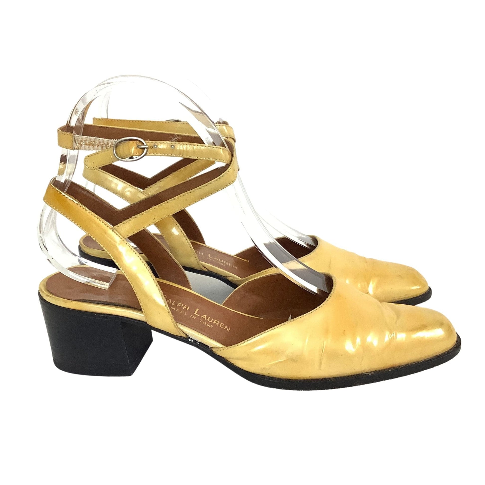 Ralph Lauren Yellow Heels